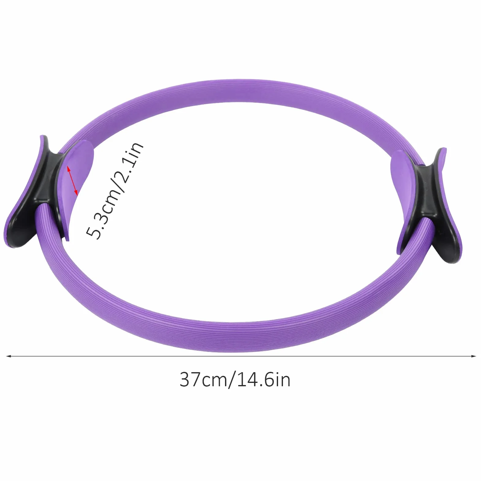 Fydun Yoga Ring Workout Fitness Obsługiwane ćwiczenia Koło Domowy Sprzęt Treningowy Czarna Rodzina Stosowana