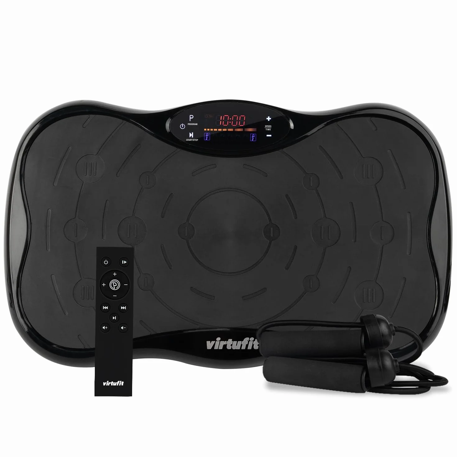 VirtuFit Płyta wibracyjna fitness – Fitness Powerplate – 10 programów treningowych – 99 stopni prędkości – urządzenie do treningu wytrzymałościowego