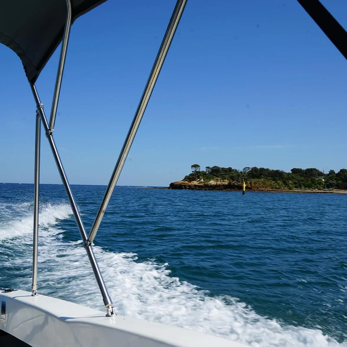 Oceansouth Blat Bimini ze stali nierdzewnej 3 łuki zintegrowany bagażnik Pacific Blue 1,7-1,9 m