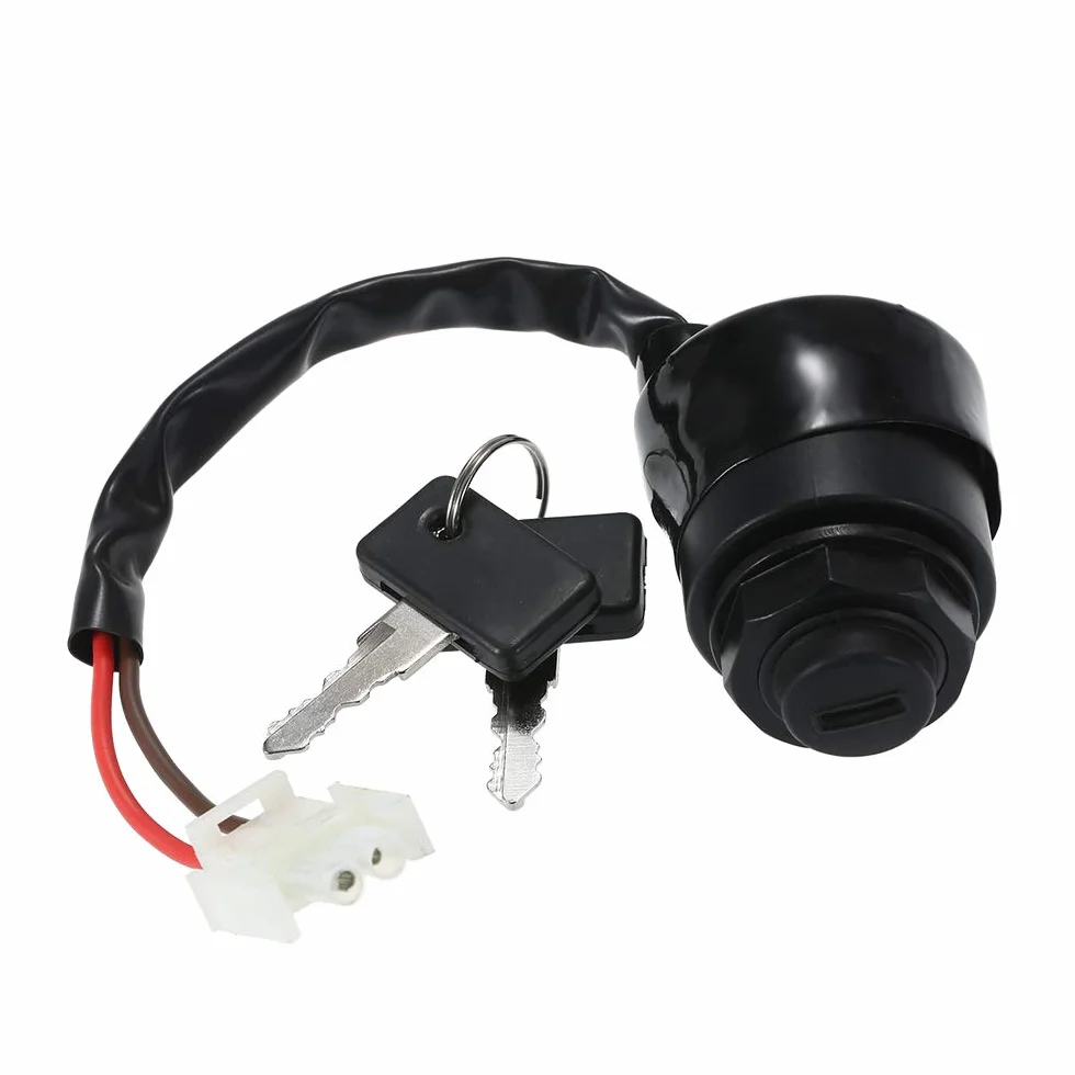 HUIOP Stycznik kluczykowy i klucze, zamiennik dla Yamaha Golf Cart Ignition Key Switch & Keys Gas Gold Electric G11 G16 G21 96-04 JN8-82510-09