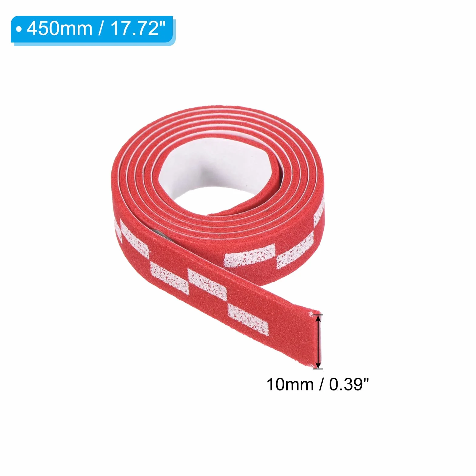PATIKIL Taśma boczna do tenisa stołowego 45,7 cm, 6-pak, czerwona
