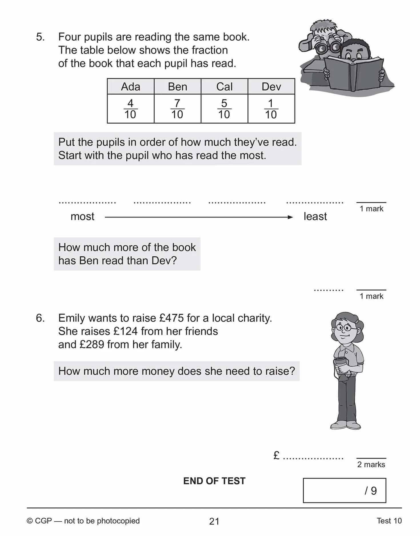 KS2 Year 3 Maths 10-Minute Tests: Problem Solving