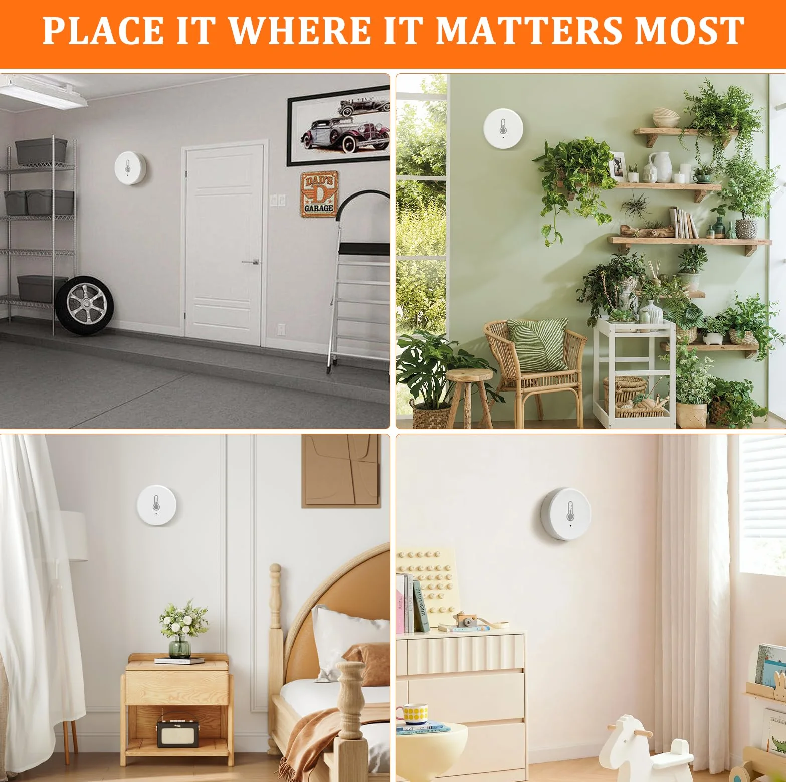 Zigbee czujnik temperatury i wilgotności, wymagany koncentrator ZigBee, do zdalnego monitorowania i automatyzacji domu, kompatybilny z Home Assistant Zigbee2mqtt