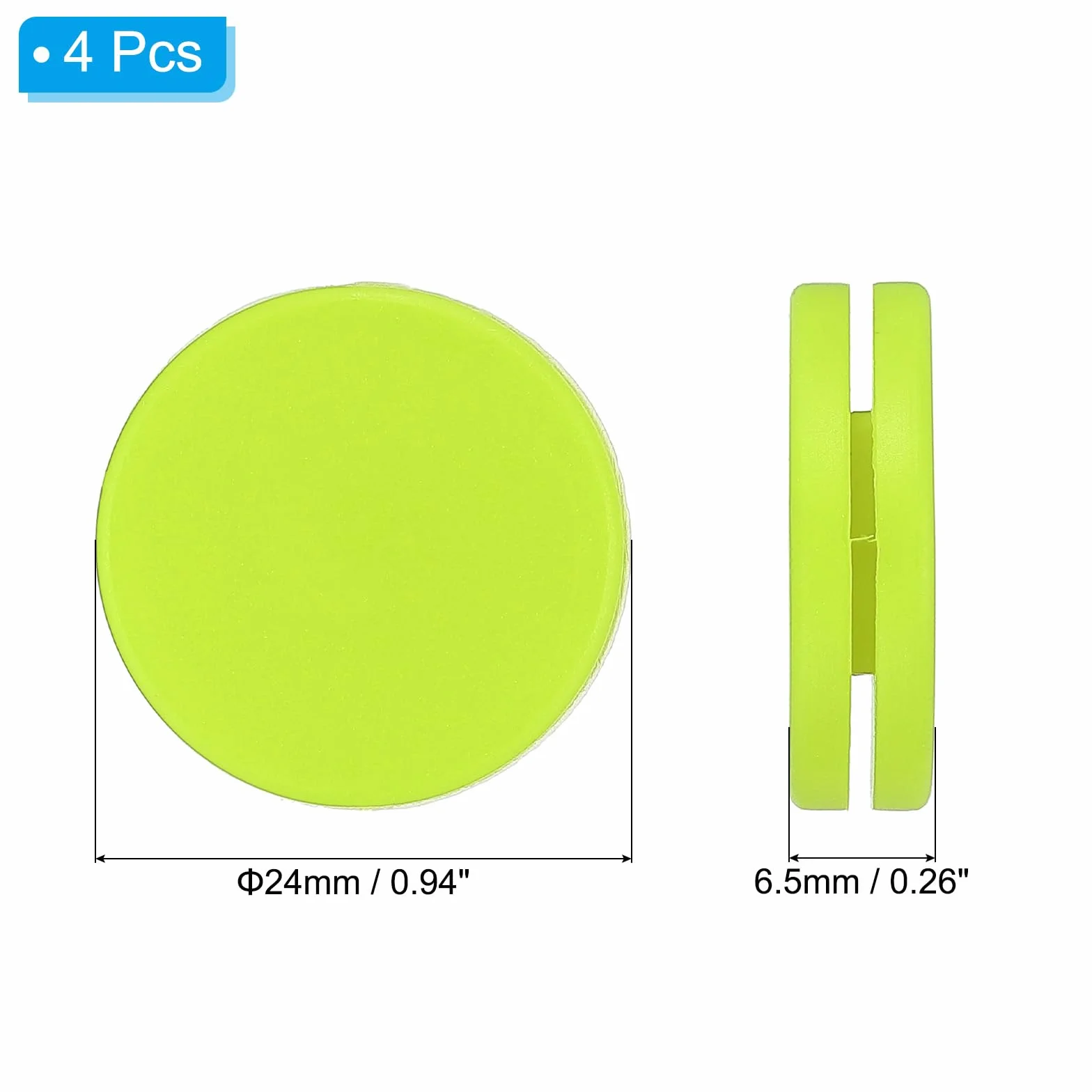 PATIKIL Tłumik wibracji tenisowych silikonowy 4 szt. 2 cm zielony