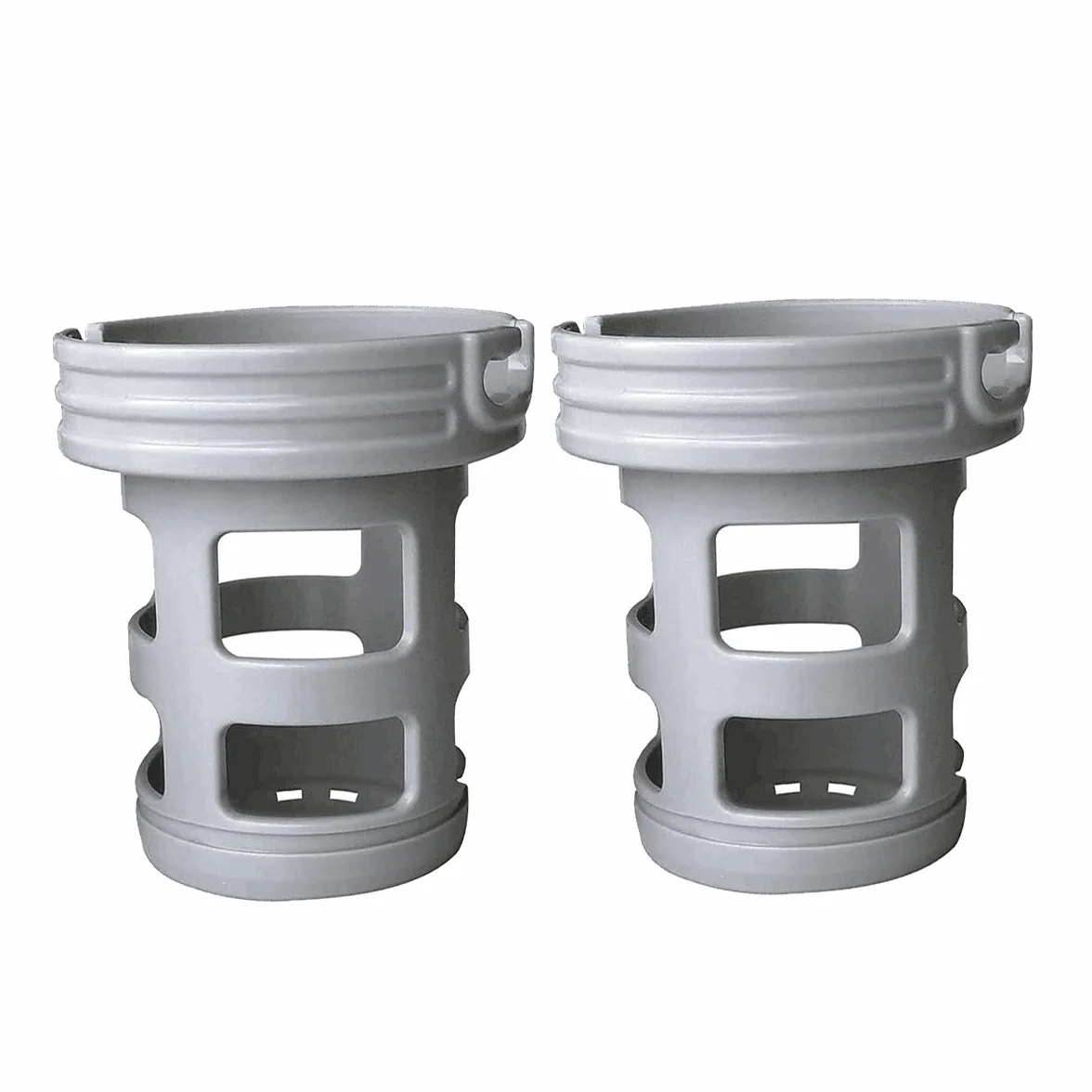 WuYan 2 zestaw akcesoriów spa do wanny z hydromasażem do Mspa, zawiera 2 szt. wymiennych wkręcanych adapterów podstawy, 2 szt. nadmuchiwanego filtra basenowego z gorącymi źródłami