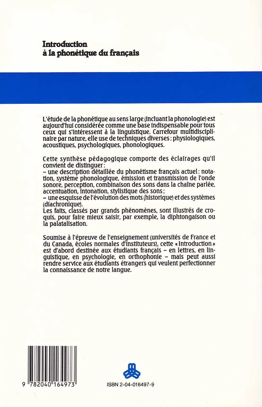 Introduction à la phonétique du français