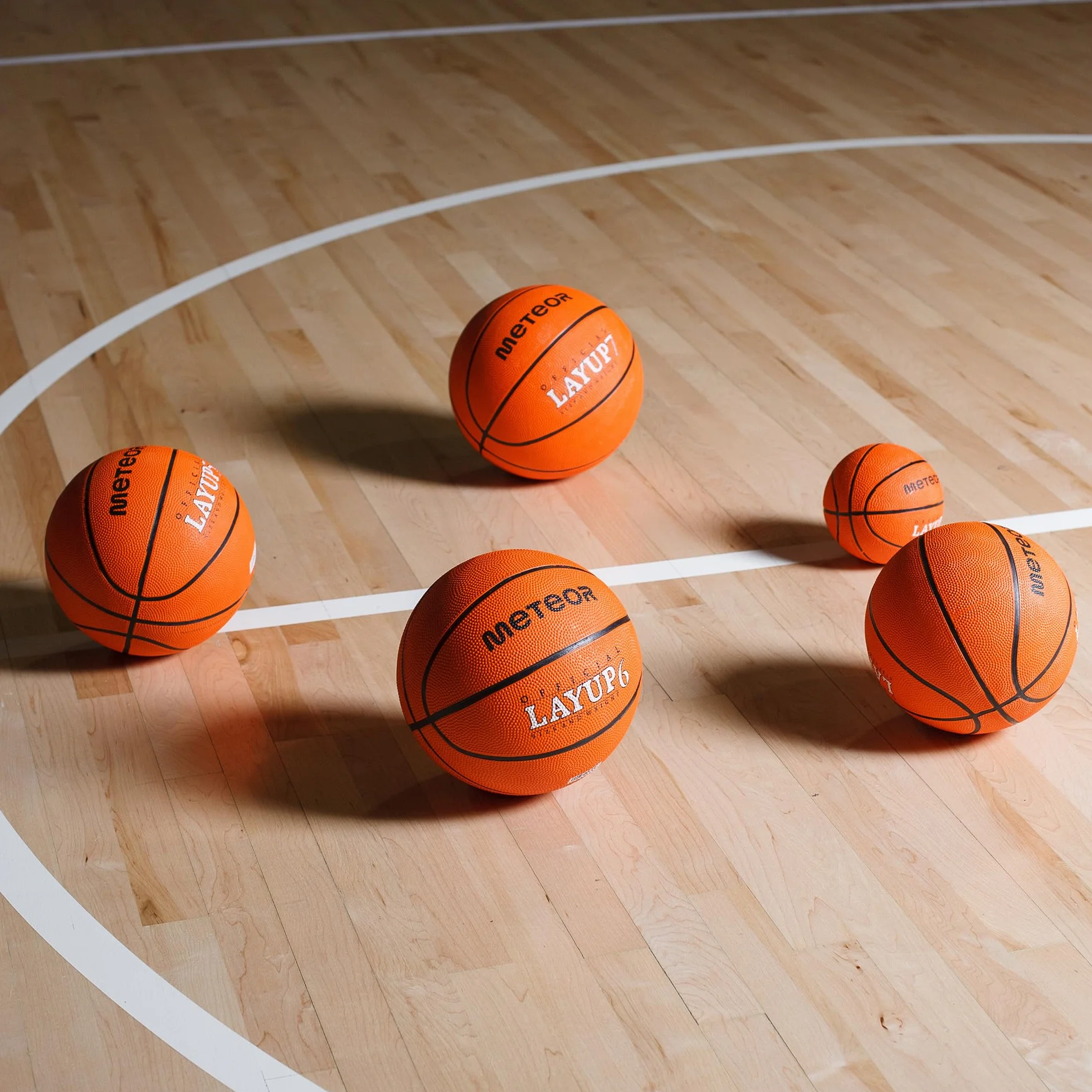 Piłka Do Koszykówki Trwała Piłka Do Kosza Rozmiar 5 6 7 dla Dzieci Młodzieży Dorosłych do Treningu Koszykówki Basketball METEOR