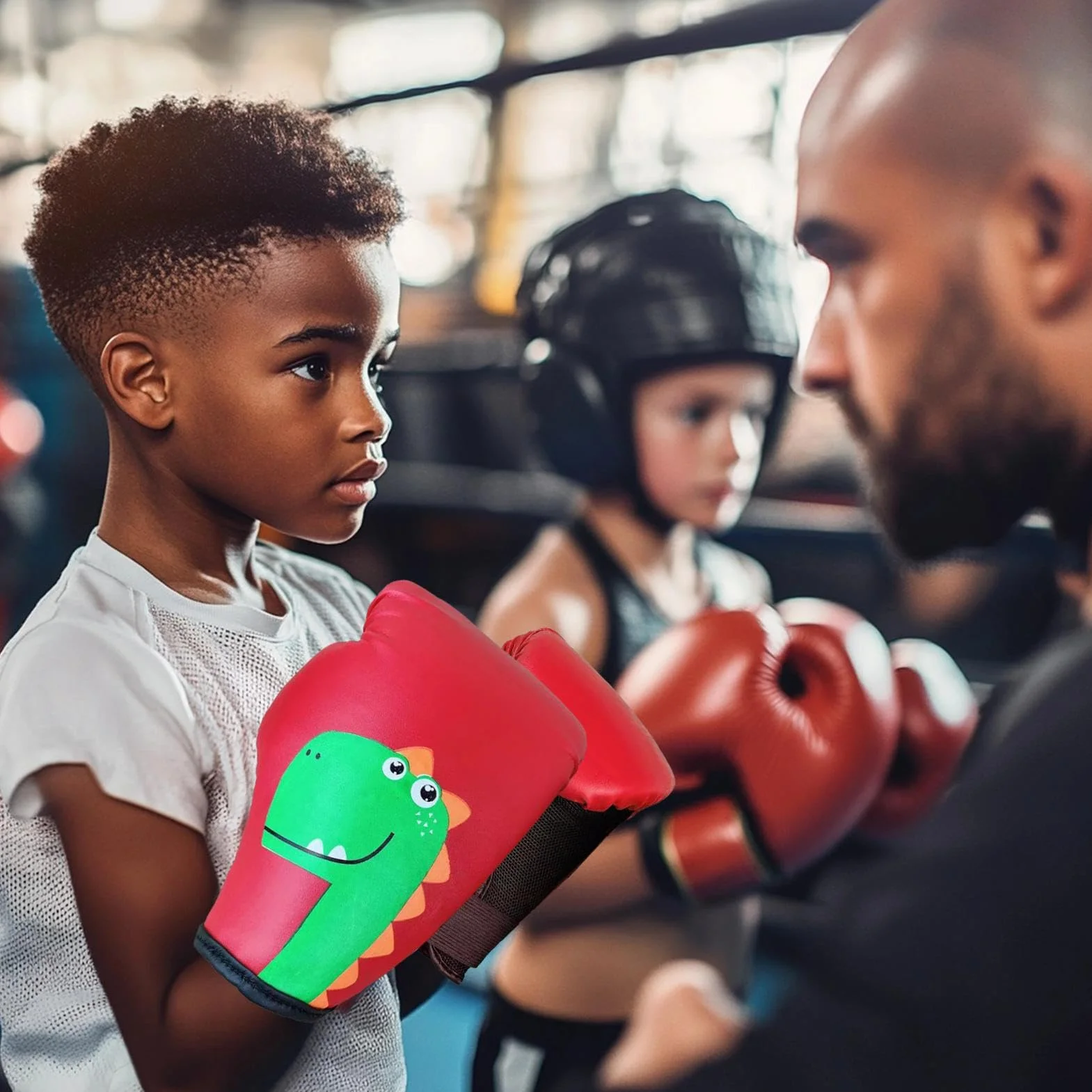 Rękawice bokserskie dla dzieci Muay Thai treningowe worek treningowy