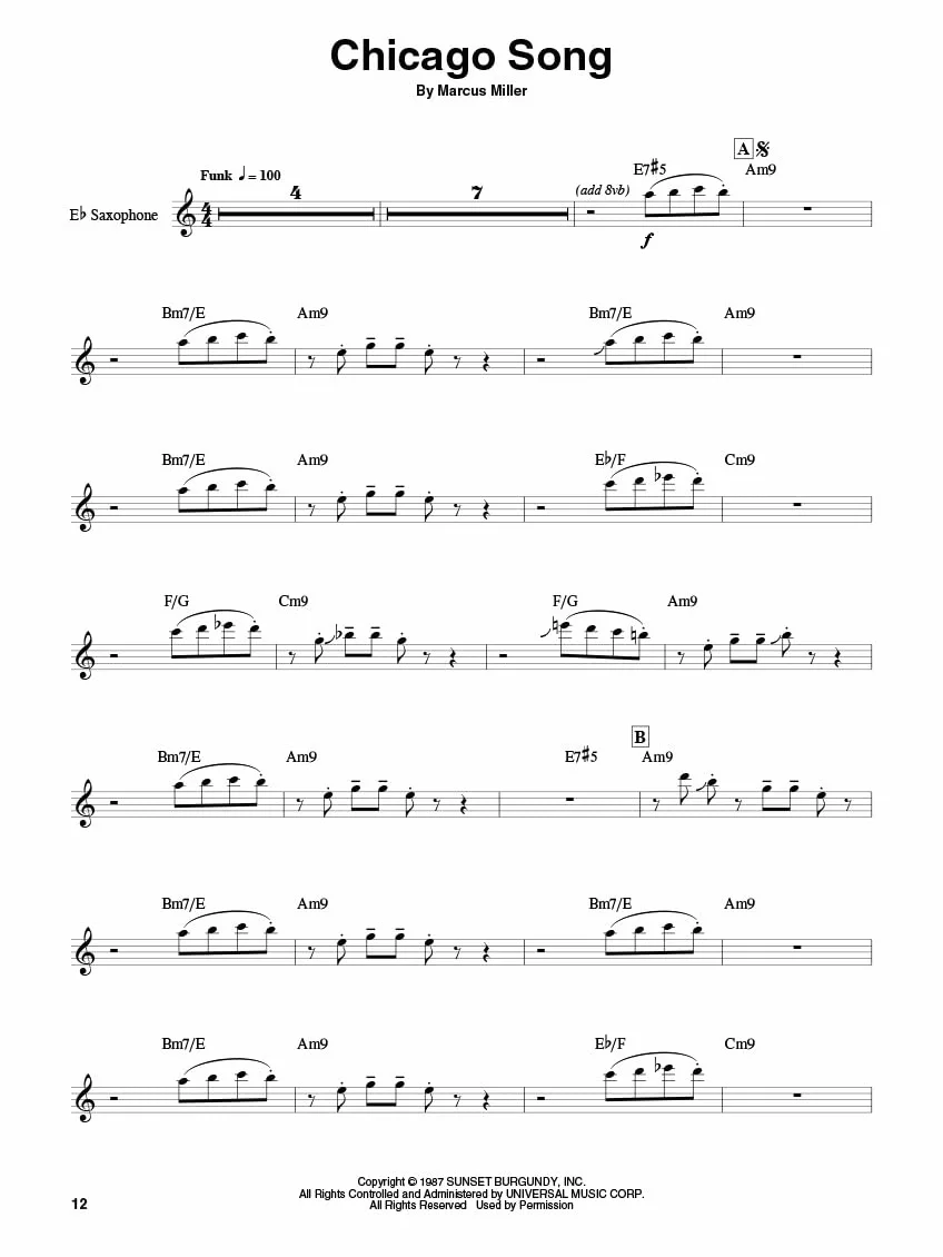 David Sanborn Saxophone Play-Along Volume 8 Book/Online Audio