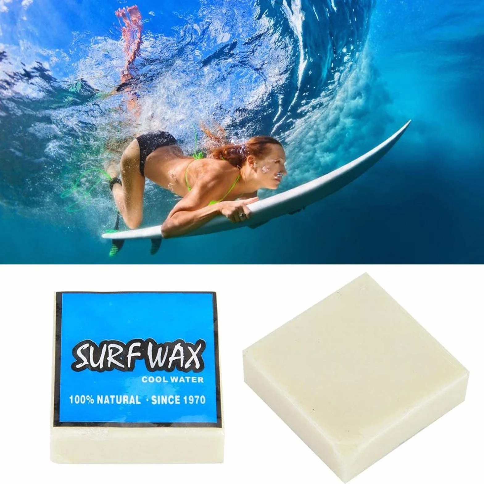 Alomejor Surf Wax Surfboard Wax Wosk do surfowania Wosk skateboardowy Antypoślizgowy trwały do deski surfingowej na nartach i deskorolce