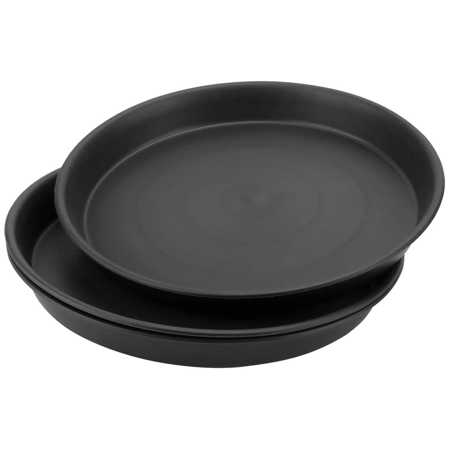 15 sztuk podstawek na kwiaty, okr?g?e, 30 cm, plastikowe podstawki, pod doniczk?, podstawki na ro?liny, podstawki pod doniczki, czarne, do u?ytku wewn?trz i na zewn?trz