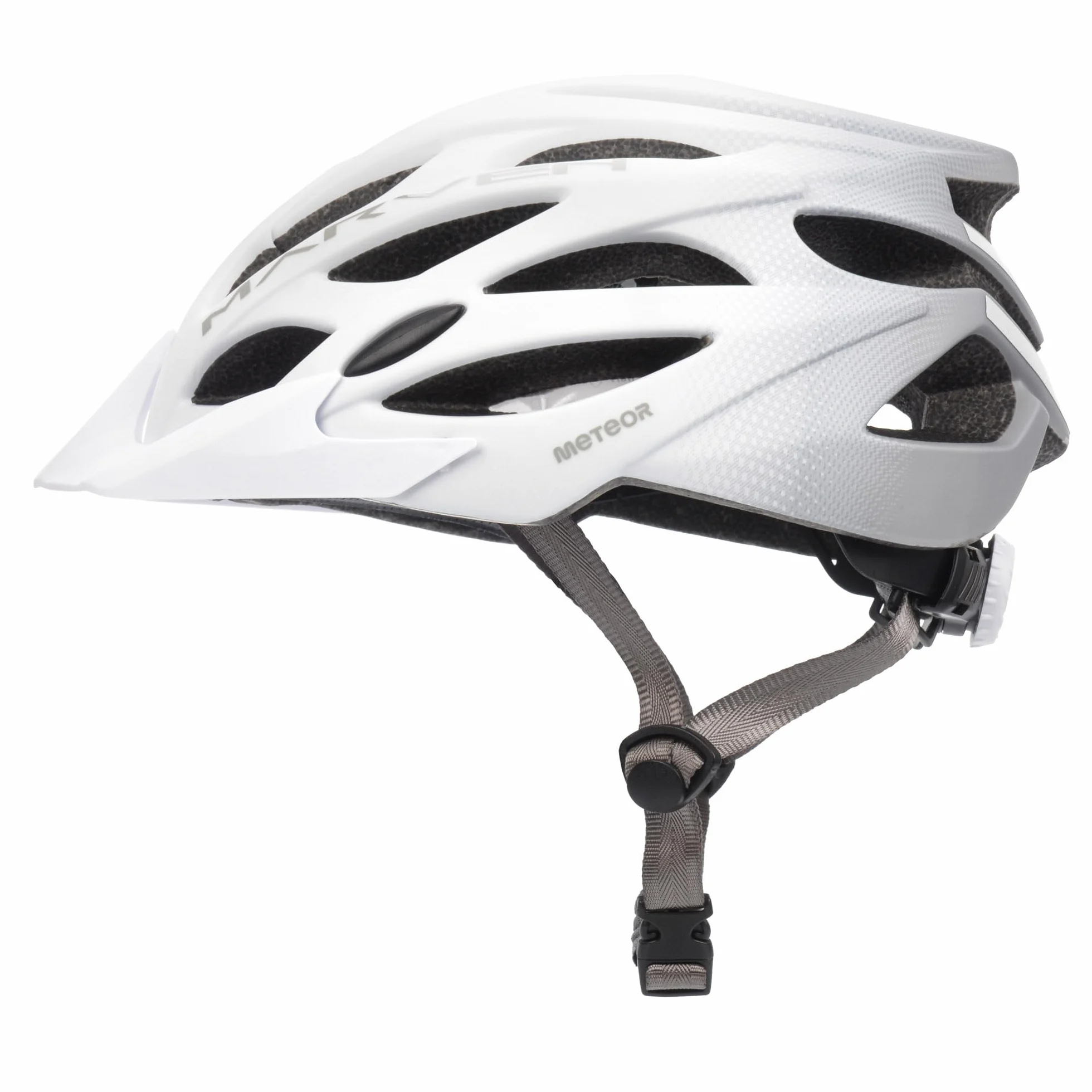 Kask rowerowy Na Rower Kaski rowerowe mtb Damski Męski Ochronny Szosowy do roweru bmx z daszkiem Szosowe Miejski Helmet Męskie Damskie oraz Czarny Biały Kolor Meteor MARVEN