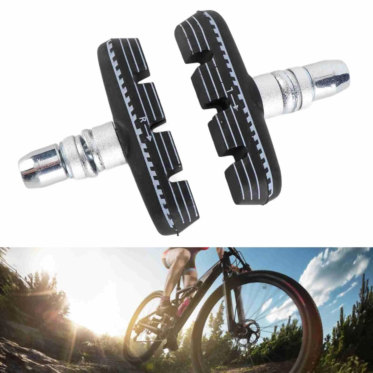 Klocki Hamulcowe V-Brake 55mm Gumowe do Roweru Składanego DAHON 1 Para