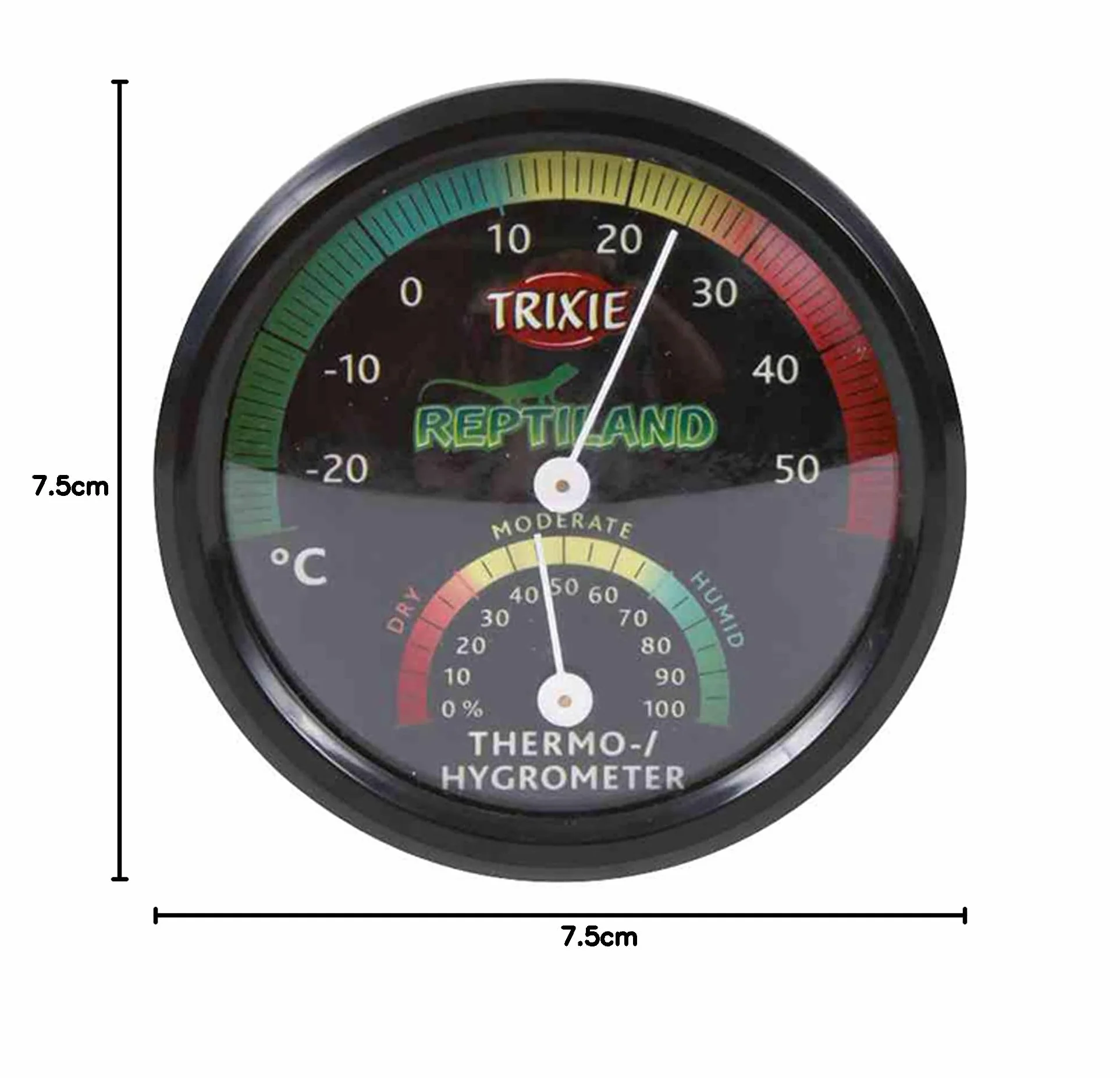 Trixie 76113 termo/higrometr, analogowy, 7,5 cm