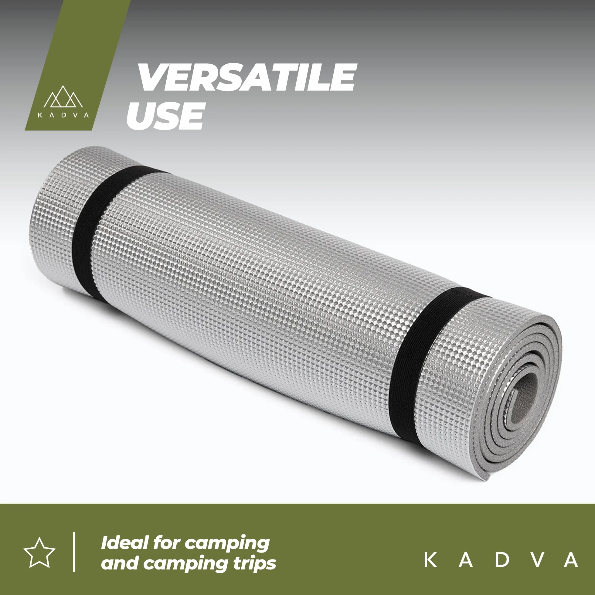 Karimata KADVA Alumat Mata Izolacyjna 180x50x0,5 cm 160 g XPE Aluminium Szara