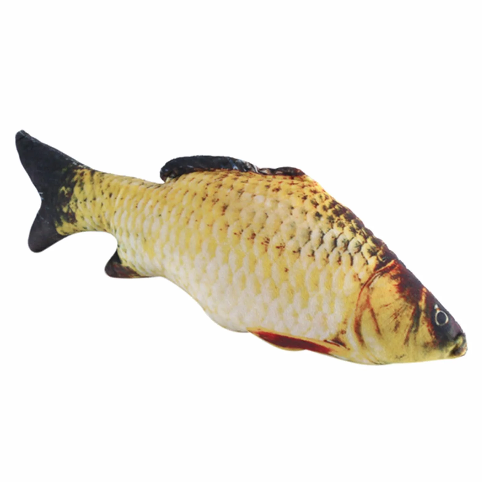 Poduszka w Kształcie Ryby Ponadgabarytowa Kreatywna 3D Karp Imitująca Poduszka Dekoracyjna dla Dzieci na Sofę do Domu 40cm Plusz Bawełna PP