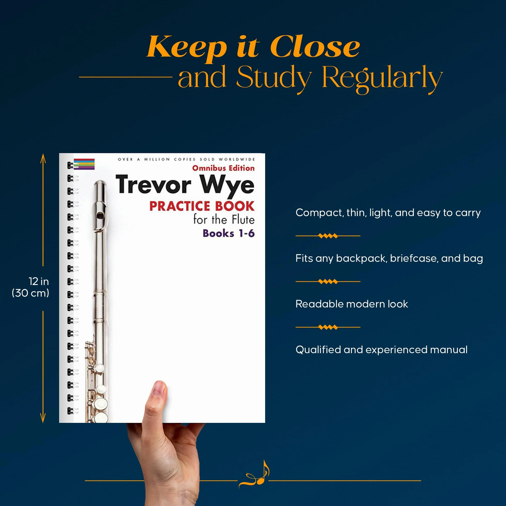 Trevor Wye - Practice Book for the Flute - Omnibus Edition Books 1-6 - Flute Music Book Collection