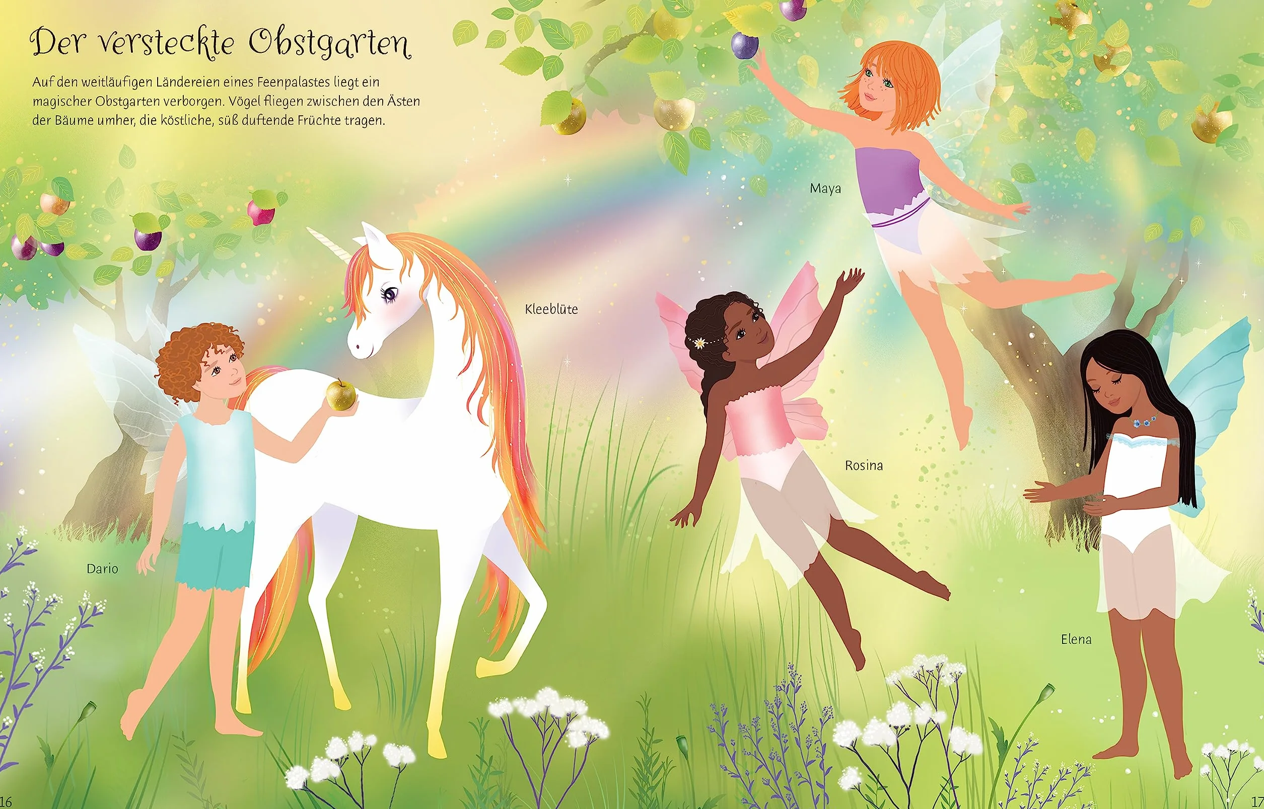 Mein Anziehpuppen-Stickerbuch: Regenbogen-Einhörner: Stickerheft mit über 330 Anzieh-Stickern, davon viele mit Glitzer - Stickervergnügen ab 5 Jahren