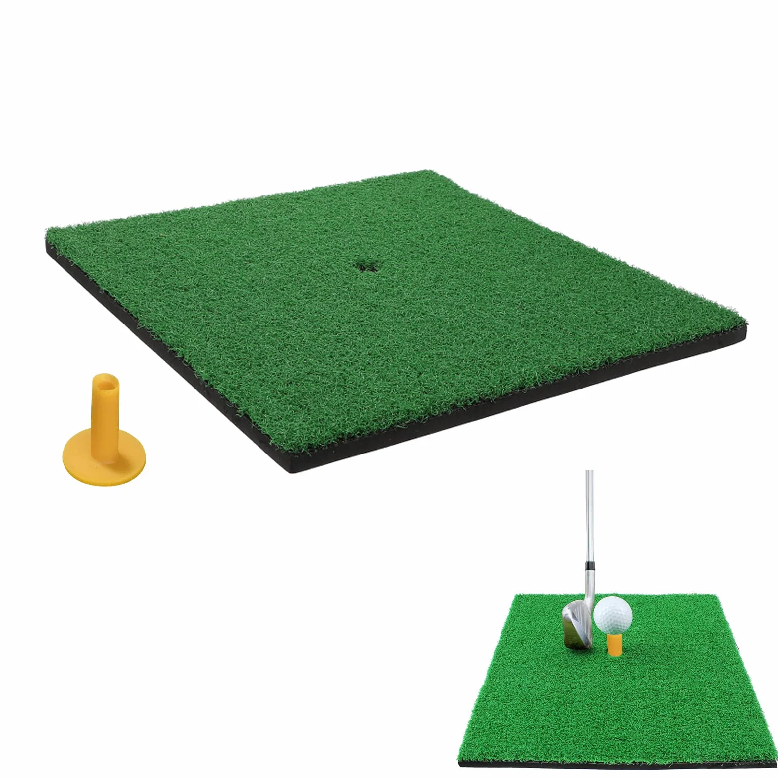 30 x 30 cm mata do ćwiczeń golfowych, przenośna mata do gry w golfa, do ćwiczeń golfowych, treningu chippingu, huśtawki golfowej w ogrodzie lub garażu