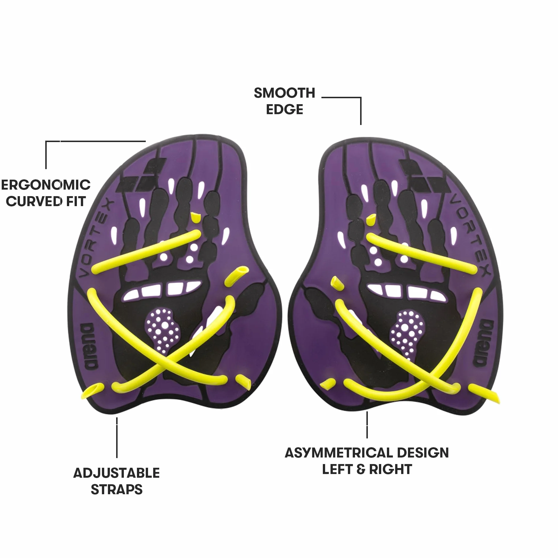 Arena Vortex Evolution Paddle łopatka wielokolorowa Plum-Artic Limonka