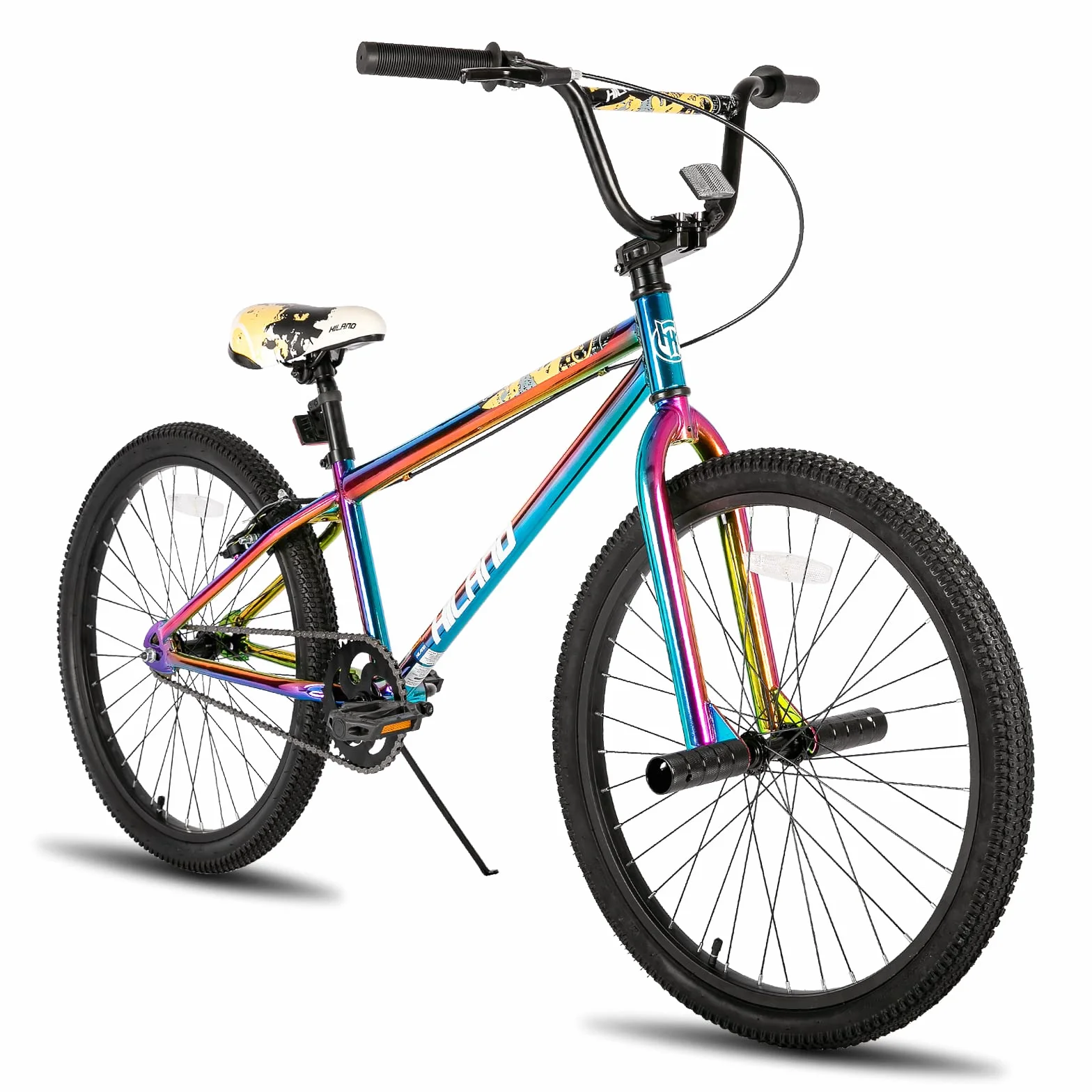 Hiland rower BMX 24/26" dla chłopców i dziewczynek, Freestyle BMX rower dla mężczyzn i kobiet