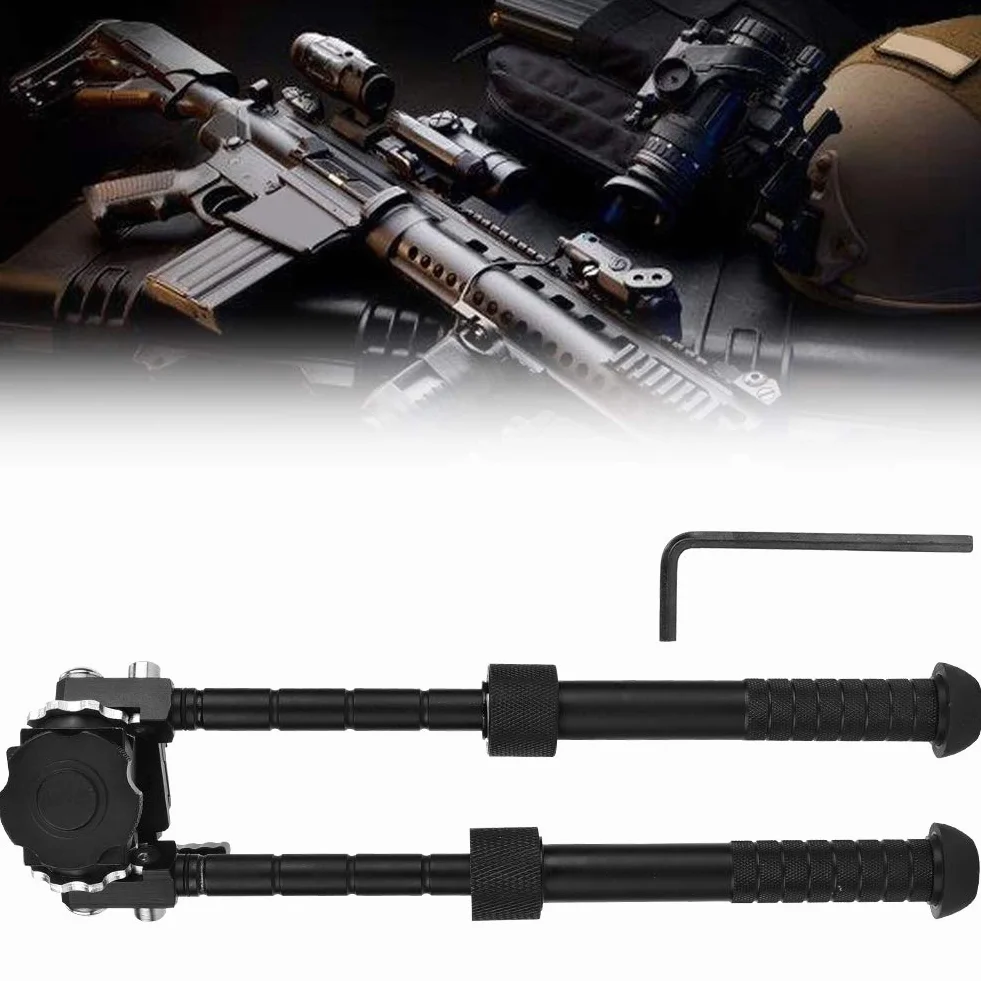Dwójnóg V8 Shooting 360° Obrotowy Uchwyt Na Karabin CNC Outdoor QD Tactical Picatinny Składany Regulowany 20-23mm Szyna