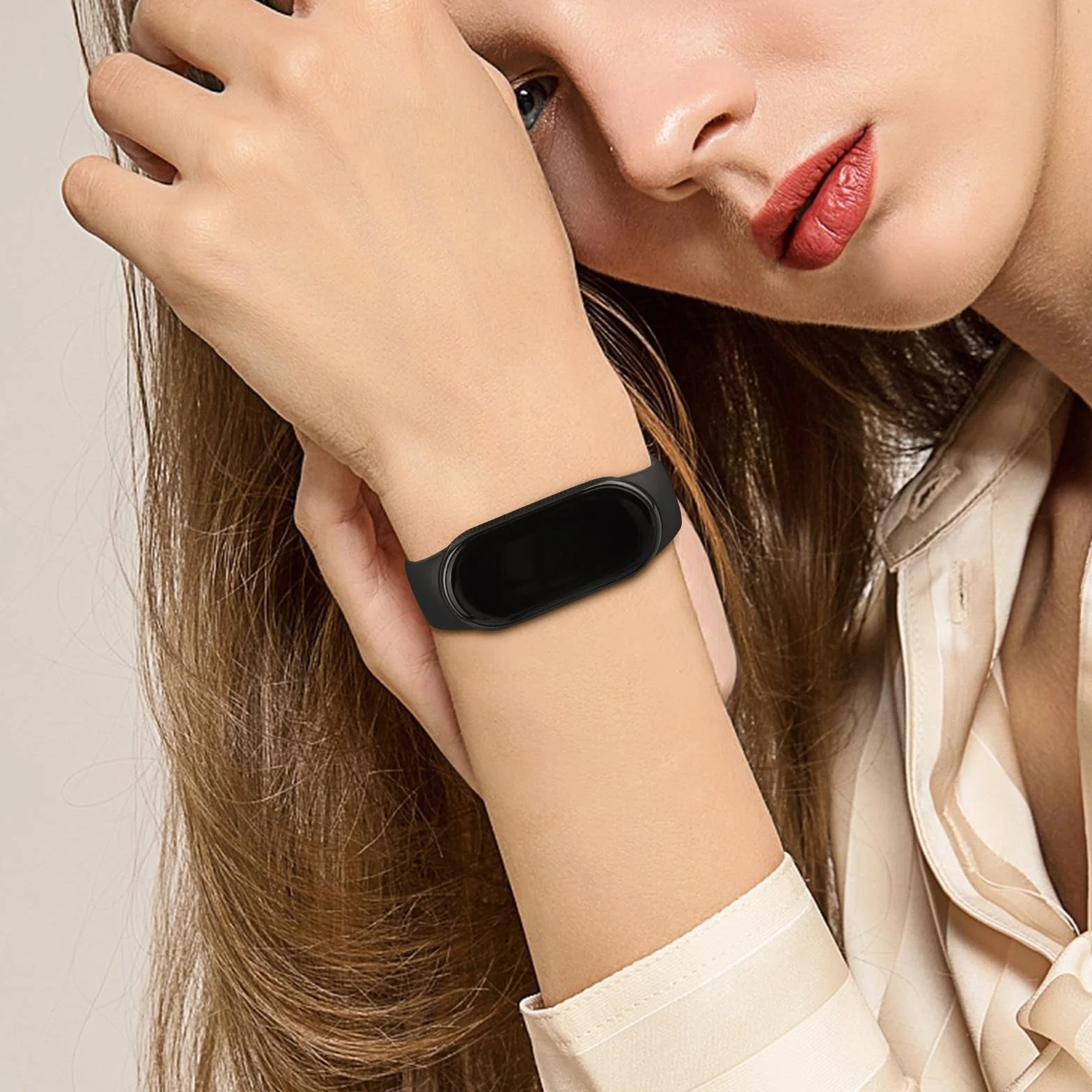 Mugust 2 sztuki bransoletek do Xiaomi Mi Band 8/Xiaomi Mi Band 9, miękki silikon, oddychający, zapasowy pasek do Xiaomi Mi Band 9 / Xiaomi Mi Band 8
