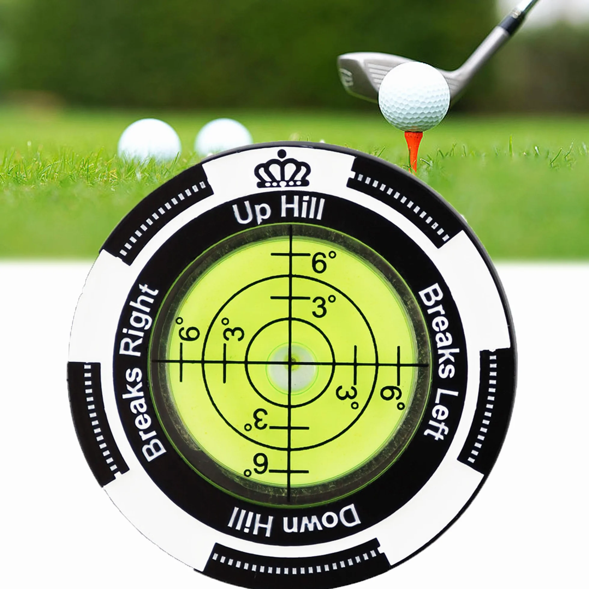 Golf Reader Poziomy Znacznik Piłki Magnetyczny Do Kapelusza z Wysoką Precyzją