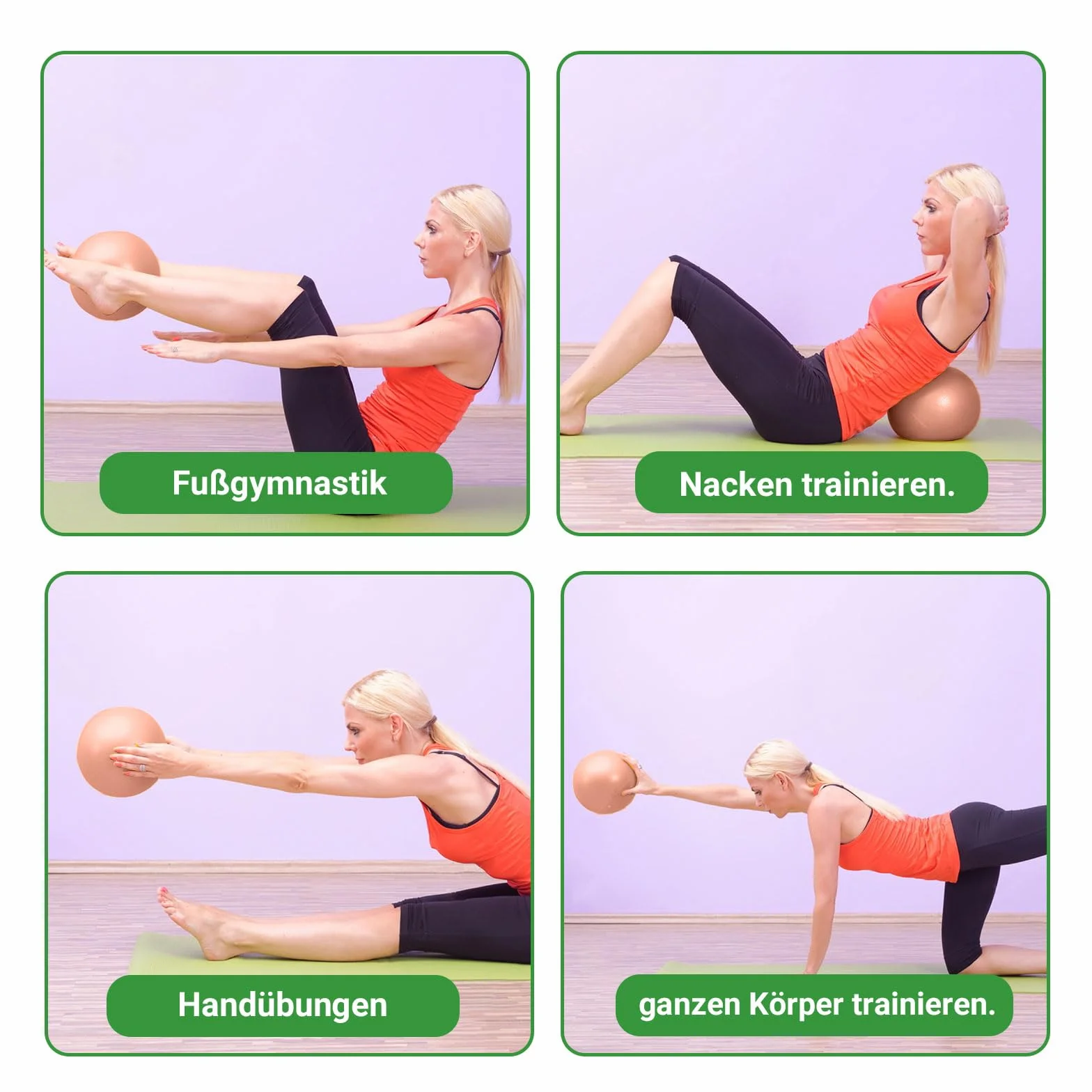 Piłka gimnastyczna 25 cm antypoślizgowa do pilatesu i jogi