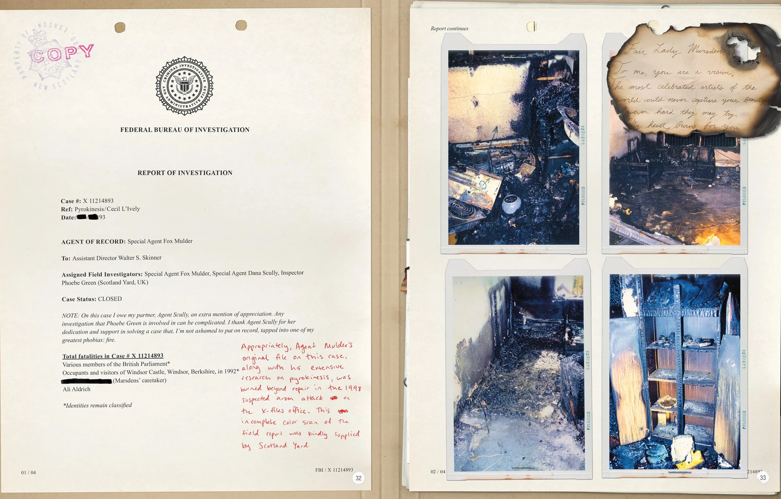 The X-Files: the official archives: Cryptids, Biological Anomalies, and Parapsychic Phenomena