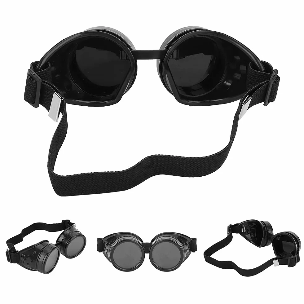 Steampunk Gogle ABS Vintage Dwuwarstwowe Okulary Przeciwsłoneczne Rekwizyt Imprezowy