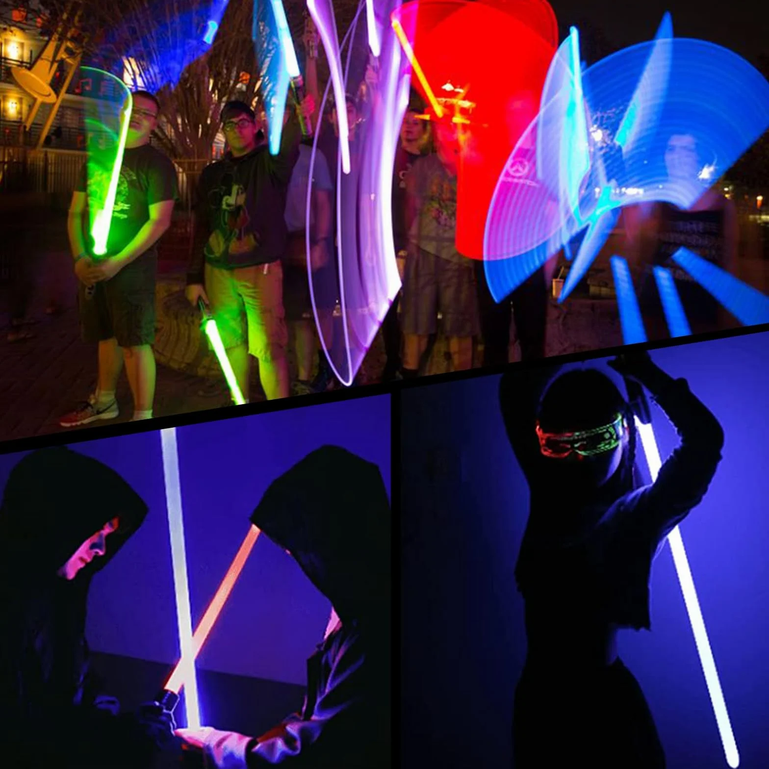 Miecz świetlny Smooth Swing 16 kolorów sterowanie ruchem metalowy uchwyt FX Lightsaber