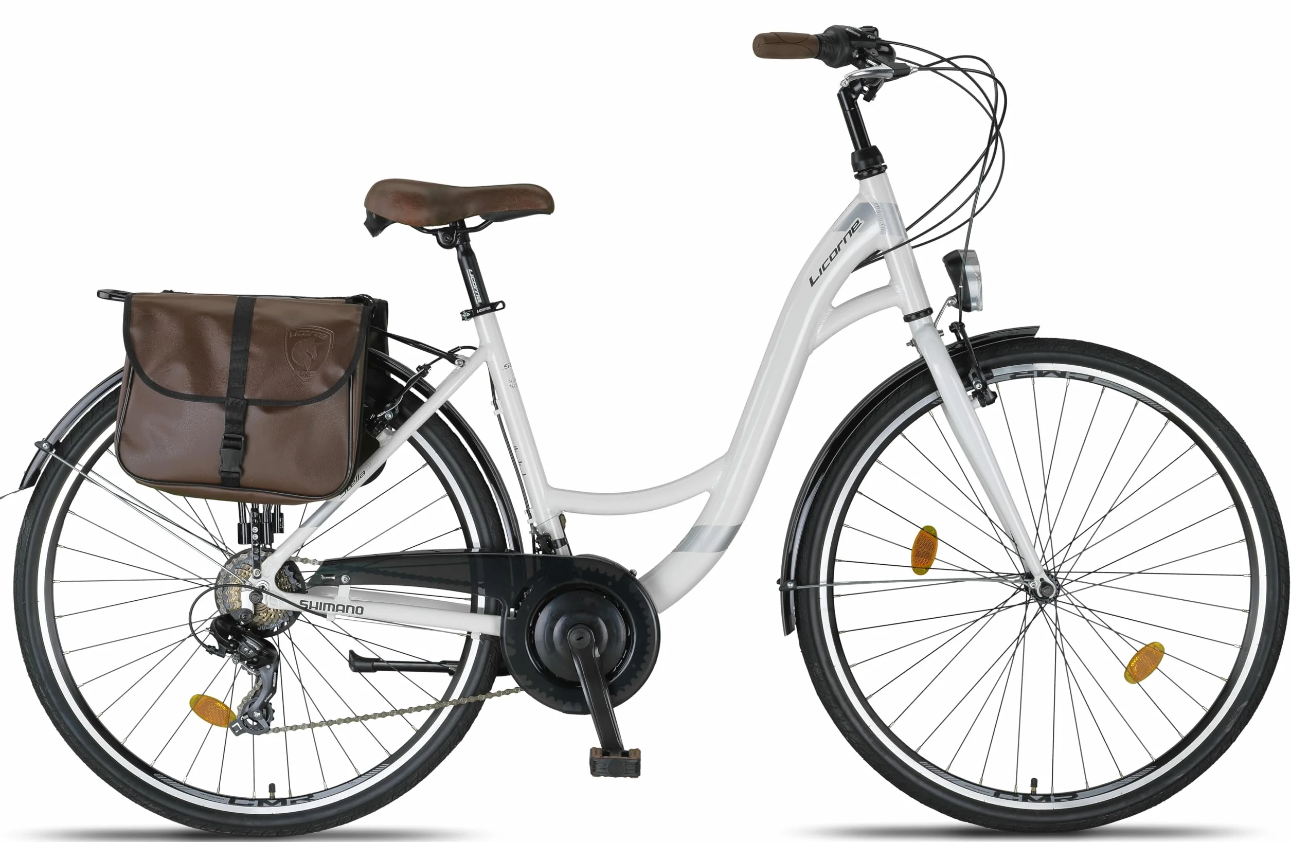 Licorne Bike Stella Plus City Bike rower miejski 26 28 cali aluminiowy 21 przerzutek