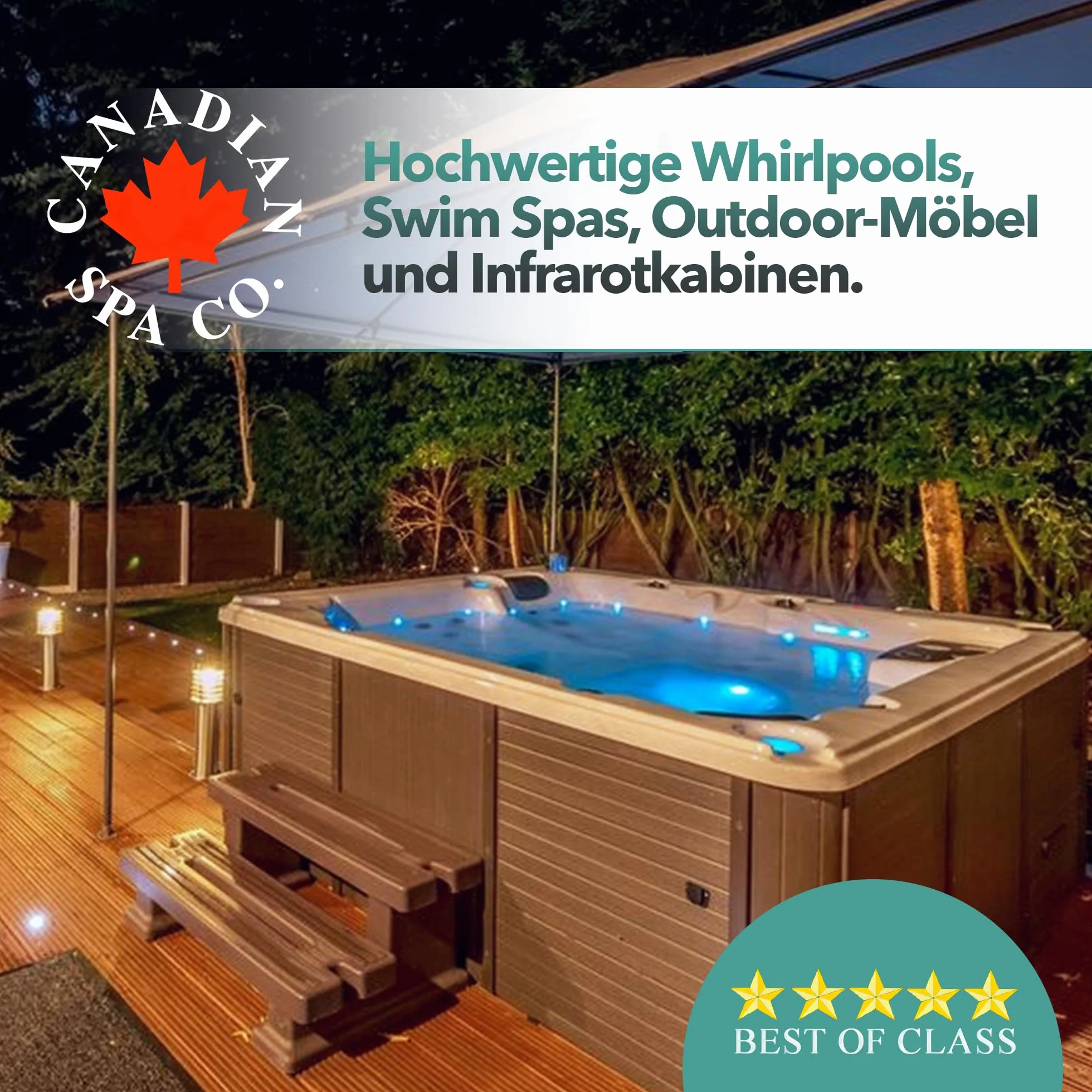 CANADIAN SPA CO. Zestaw startowy do basenu do pielęgnacji wody 5-częściowy z granulatem chloru, środkiem do usuwania piany, środkiem podnoszącym i redukującym pH zestaw do pielęgnacji basenu