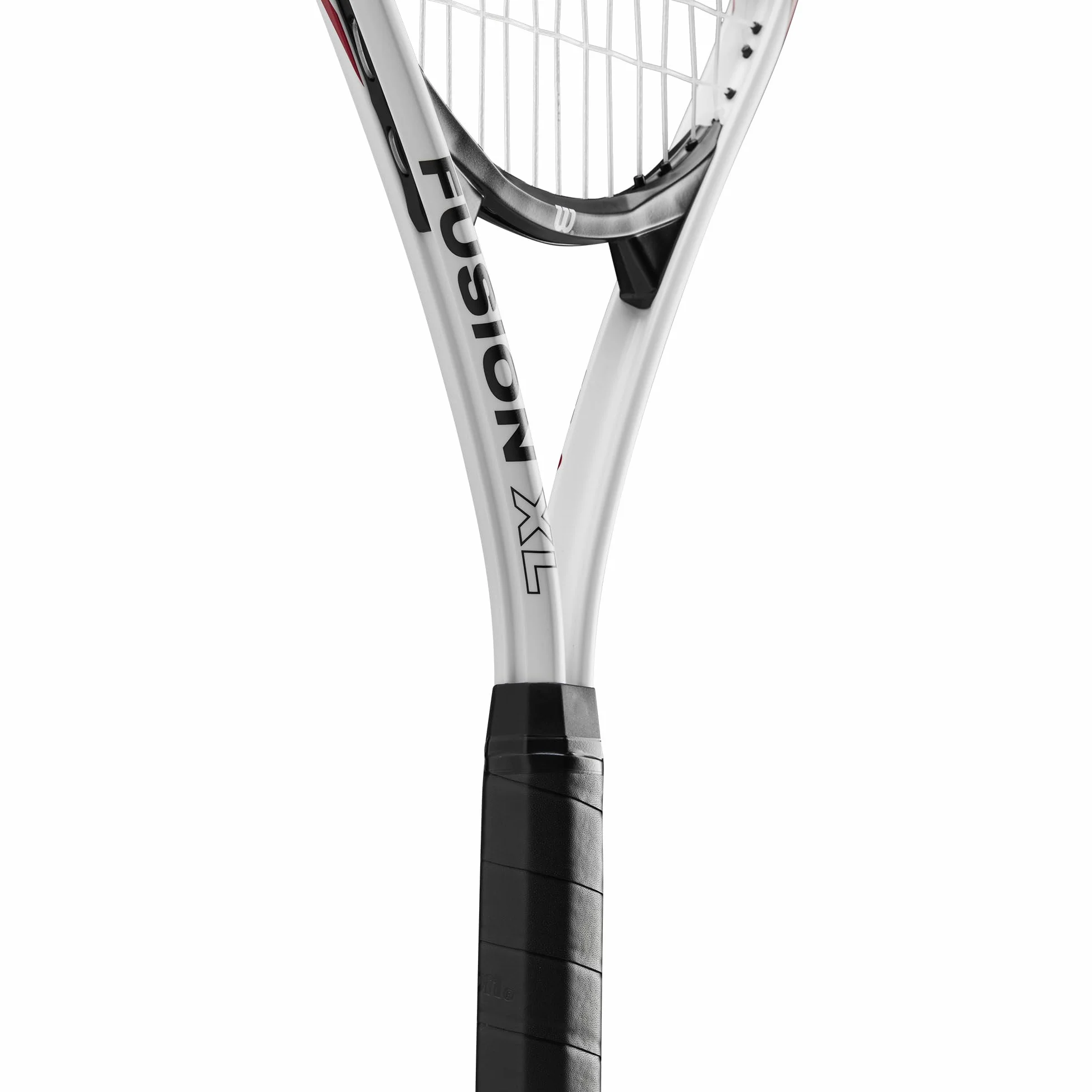 Wilson Fusion XL rakieta tenisowa, aluminiowa, waga czołowa (ciężka przyczepność), 291 g, długość 69,9 cm, czerwona
