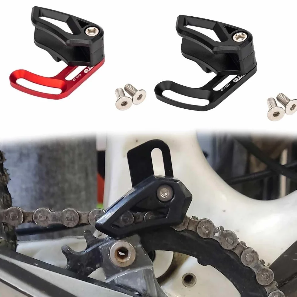 Prowadnica łańcucha MTB 30T-40T, osłona łańcucha rowerowego, ochraniacz do roweru górskiego (czerwony)
