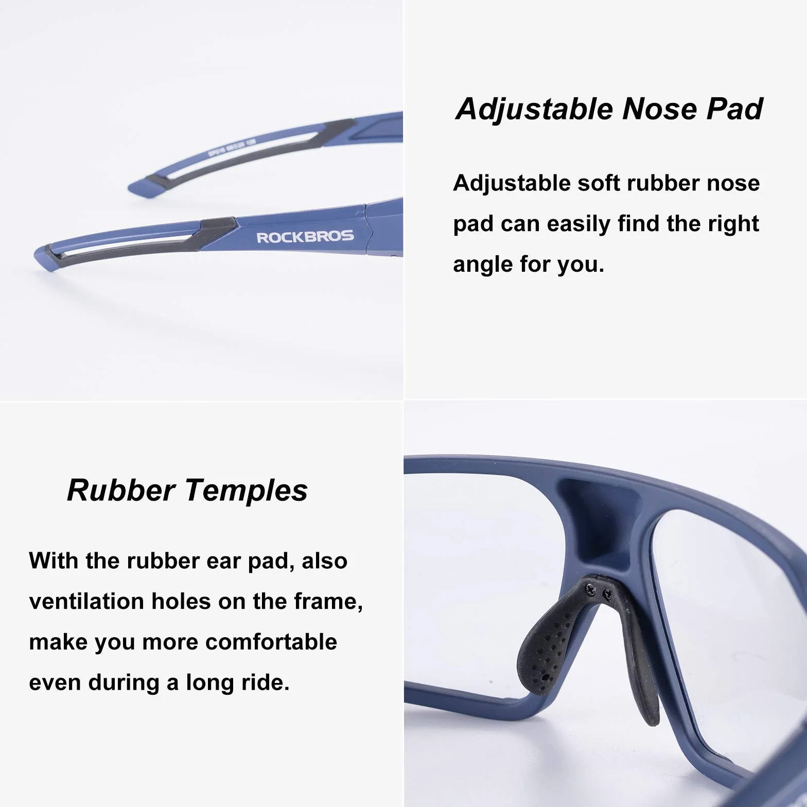 ROCKBROS Sportowe Okulary Przeciwsłoneczne Fotochromowe Rowerowe UV400