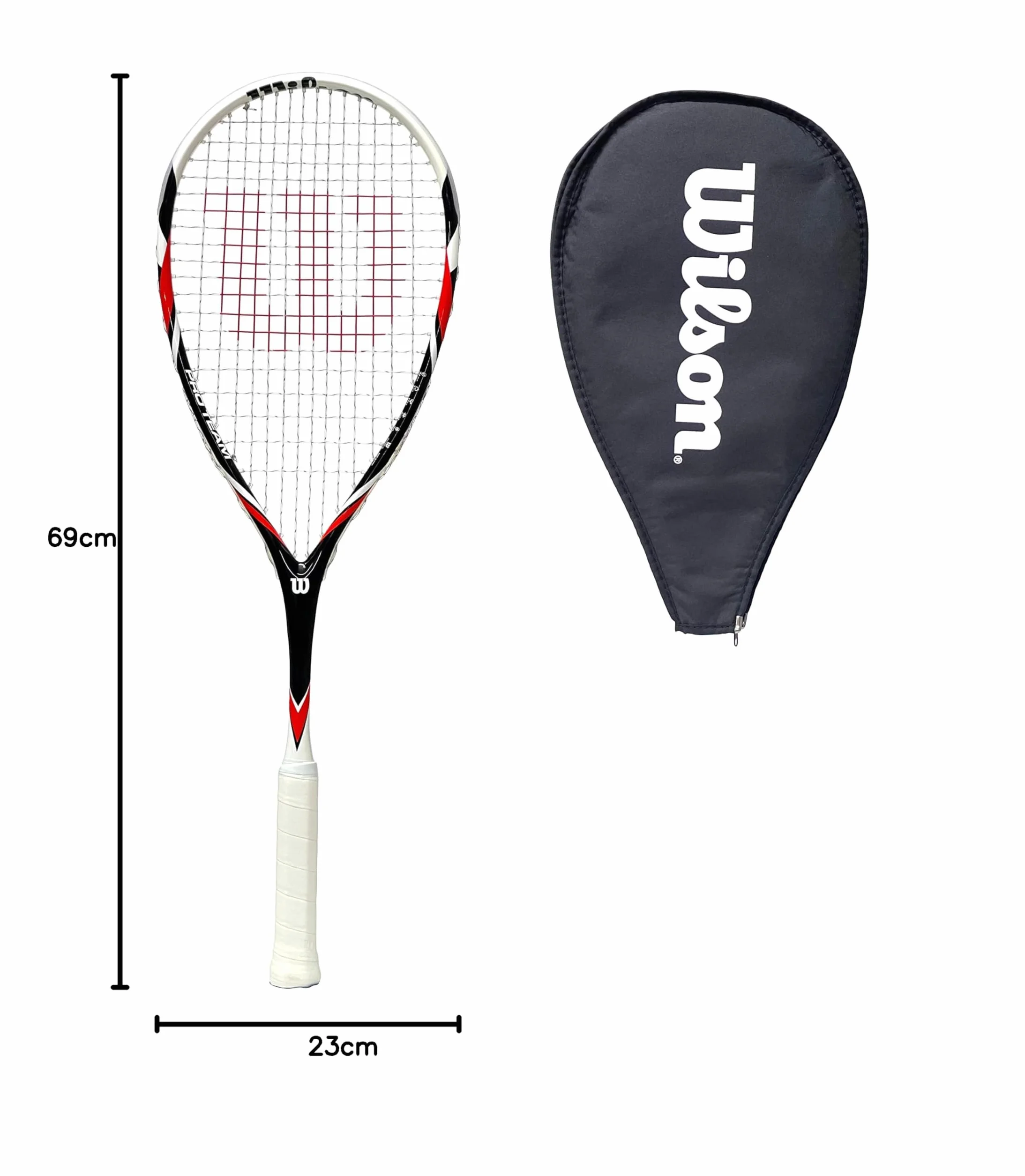 Wilson Pro Team Power rakieta do squasha z osłoną głowy