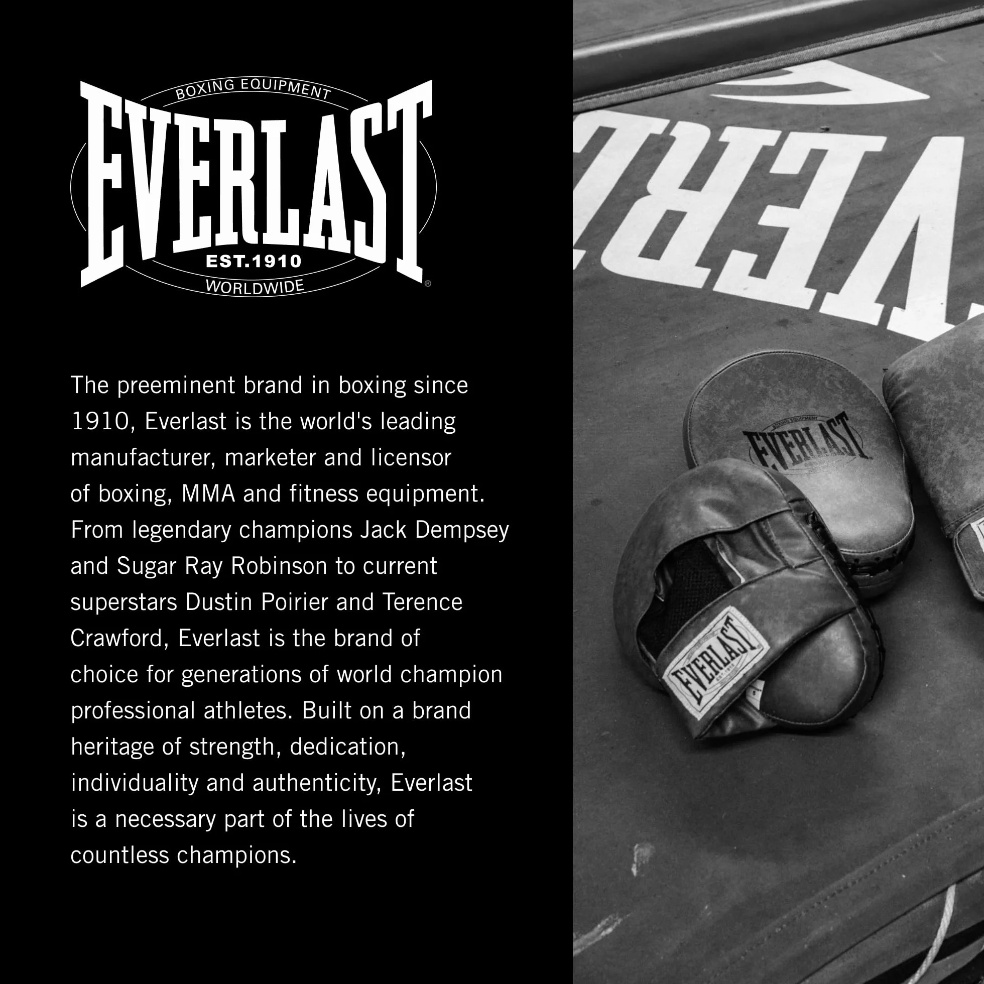 Everlast Rękawice bokserskie 1910 z potrójną pianką i podparciem nadgarstka