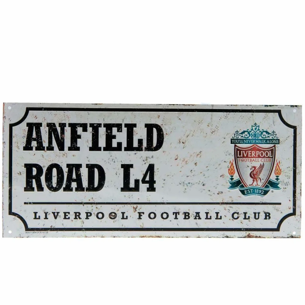 Liverpool kolorowy znak uliczny - wielokolorowy