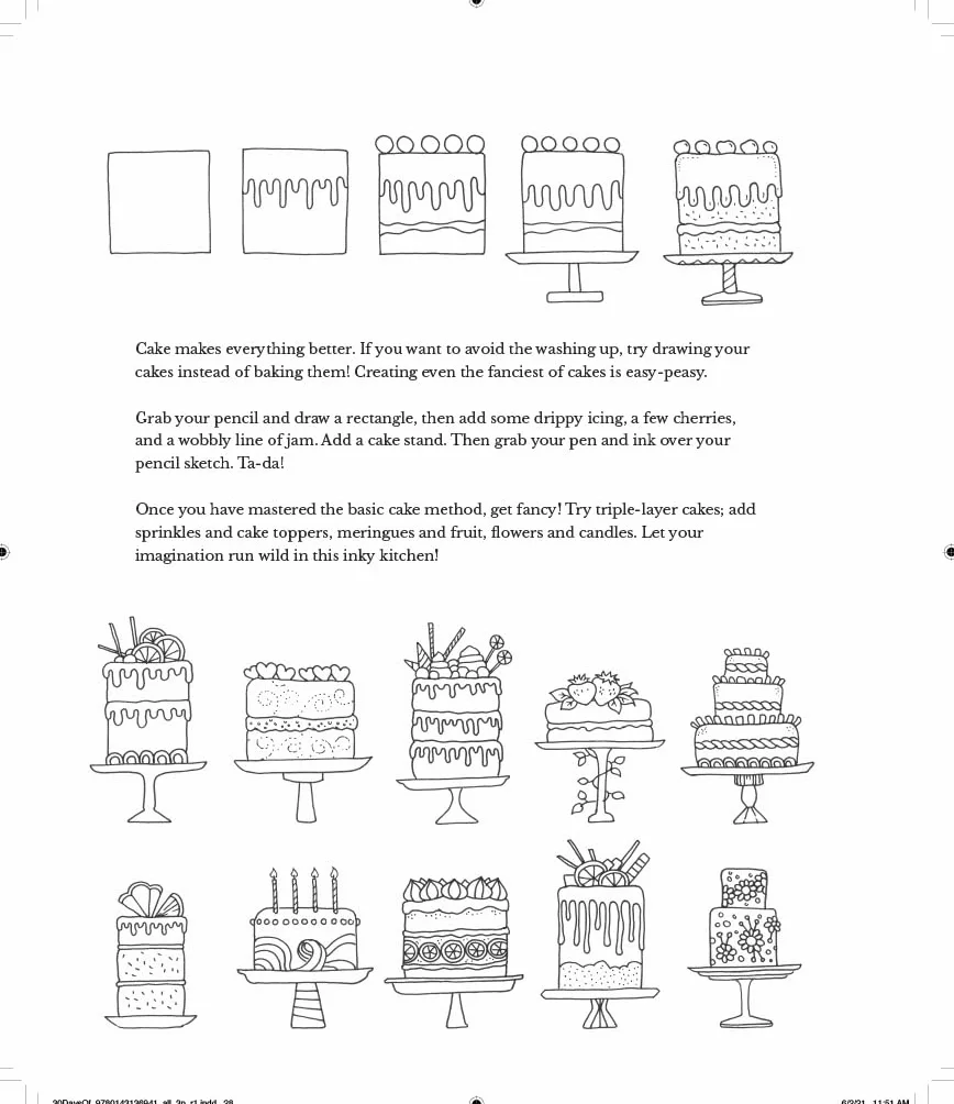 30 Days of Creativity: Draw, Color, and Discover Your Creative Self