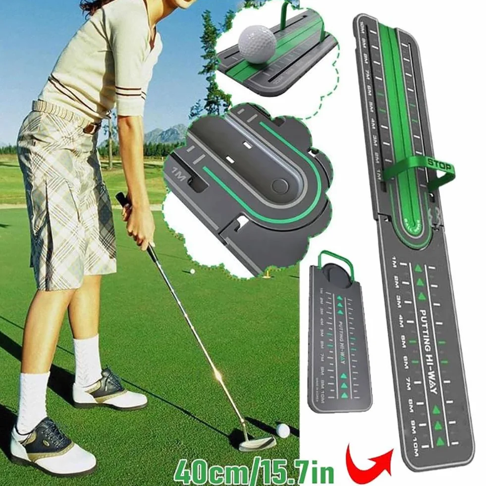 Trenażer puttowania golfowego, precyzyjne wiertło do oddania golfa na odległość, poprawa dokładności Trening puttowania w pomieszczeniach na świeżym powietrzu Pomoc treningowa miotacza golfowego