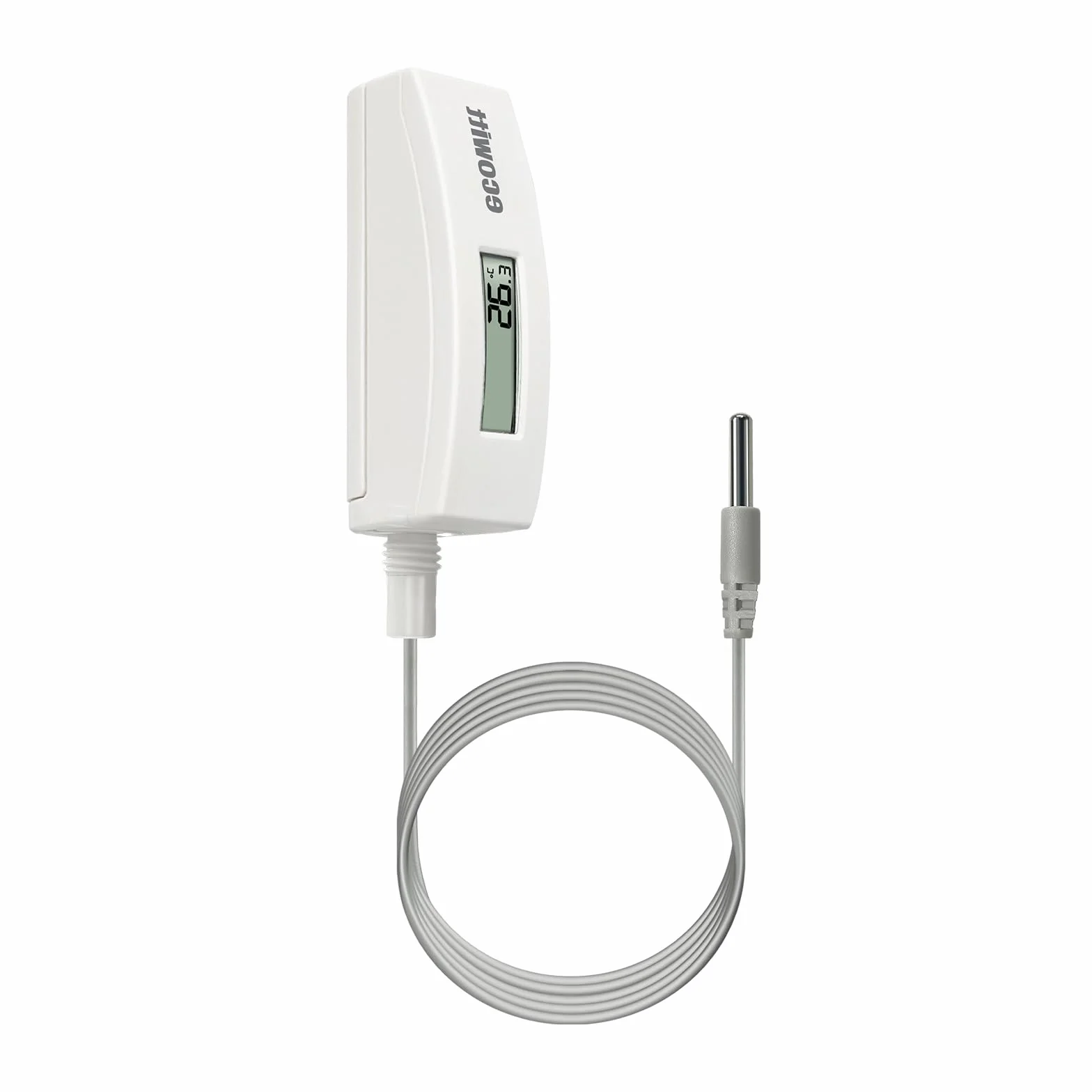 ECOWITT WN34 czujnik temperatury gleby, wodoodporny tester gleby cyfrowy z wyświetlaczem LCD, czujnik sondy temperatury 30 cm do ogrodu, gospodarstwa, trawnika, wewnątrz i na zewnątrz
