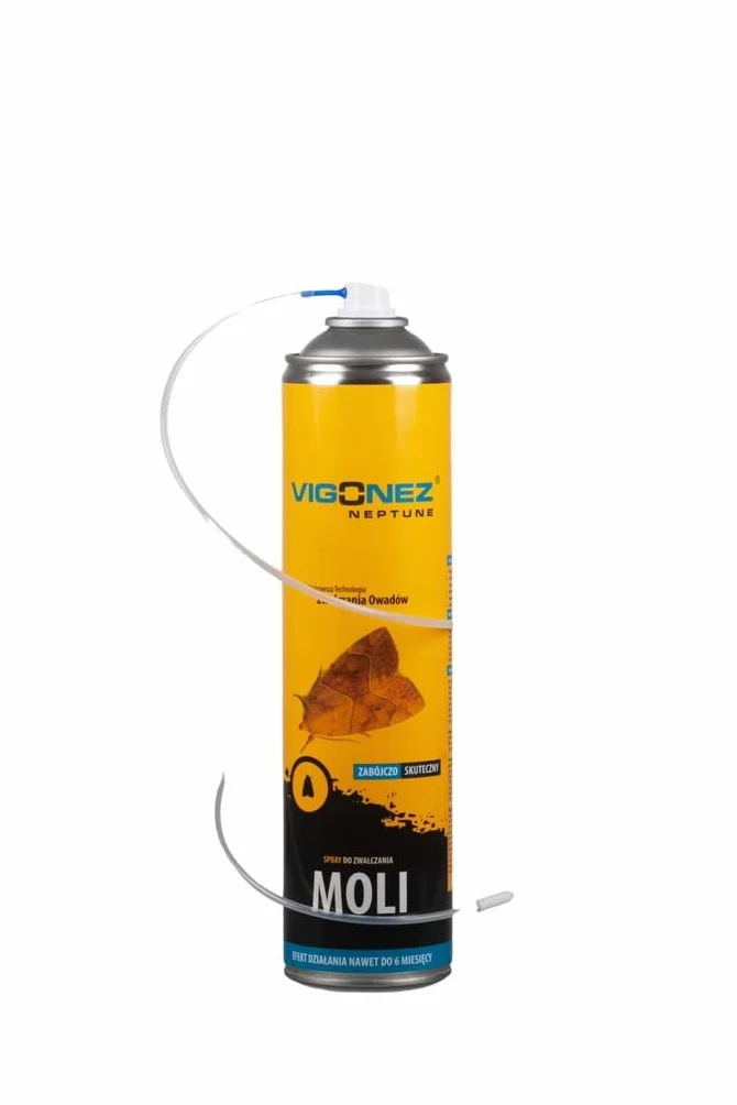 Spray przeciw molom spożywczym i odzieżowym, 600 ml – Długotrwała ochrona, bezwonny, bez pozostałości