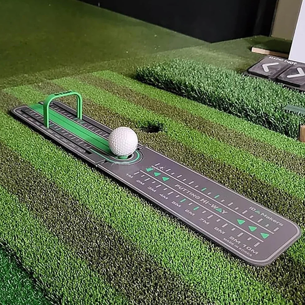 Trenażer puttowania golfowego, precyzyjne wiertło do oddania golfa na odległość, poprawa dokładności Trening puttowania w pomieszczeniach na świeżym powietrzu Pomoc treningowa miotacza golfowego