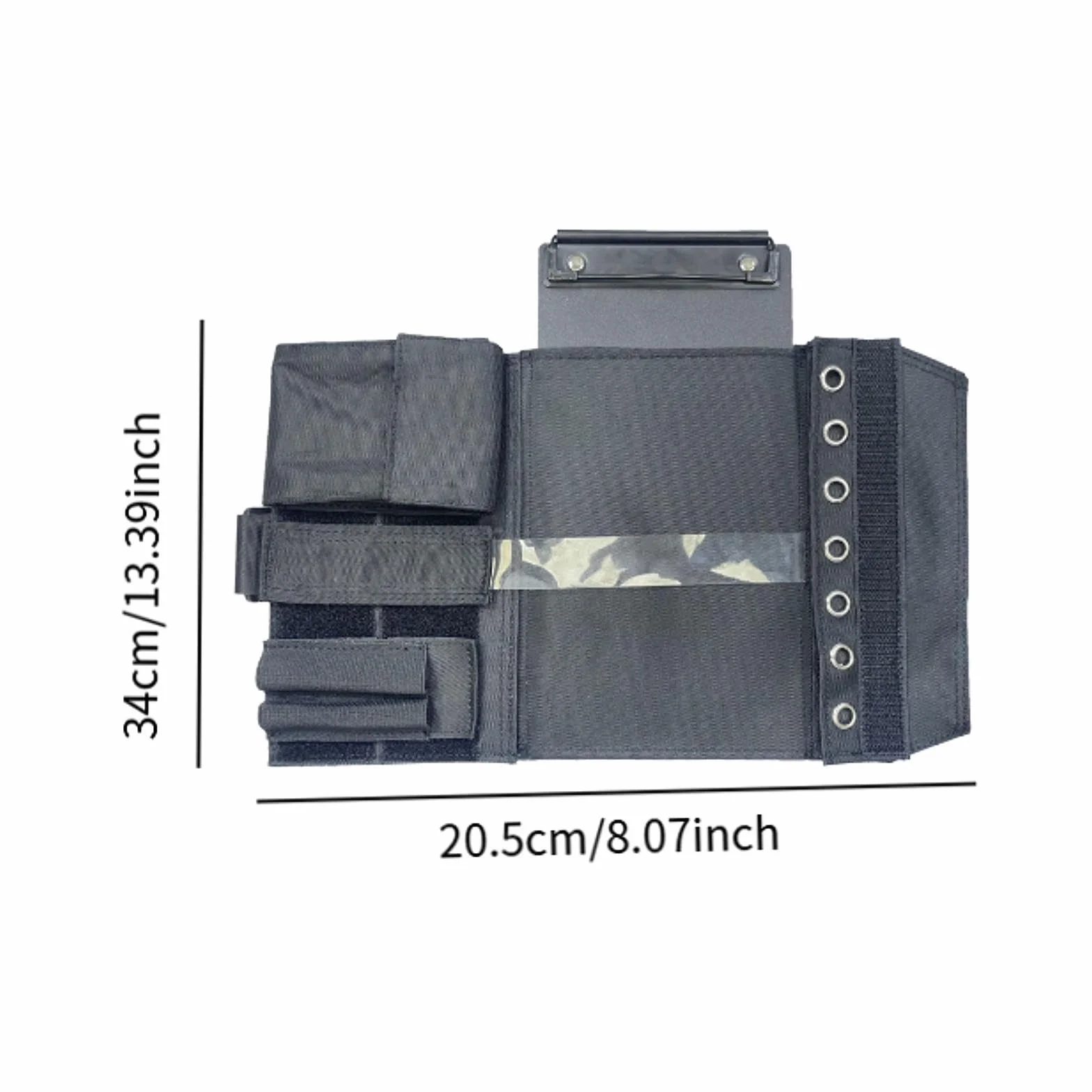 Kneeboard lotniczy aluminiowa tablica do pisania z elastycznym paskiem 14,5 x 22,1 cm