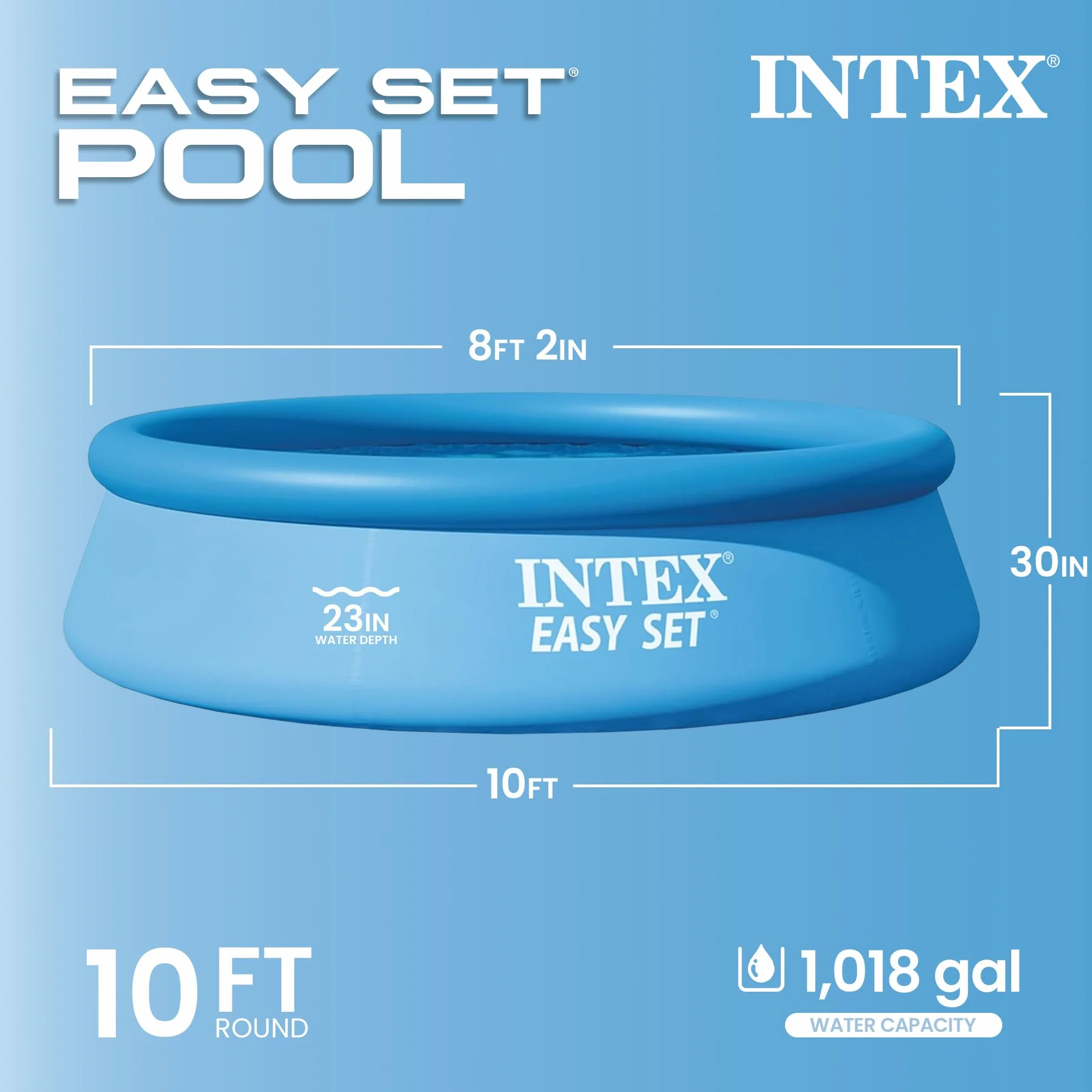 Intex 28120NP Easy Set Up basen 30 x 76 cm, niebieski