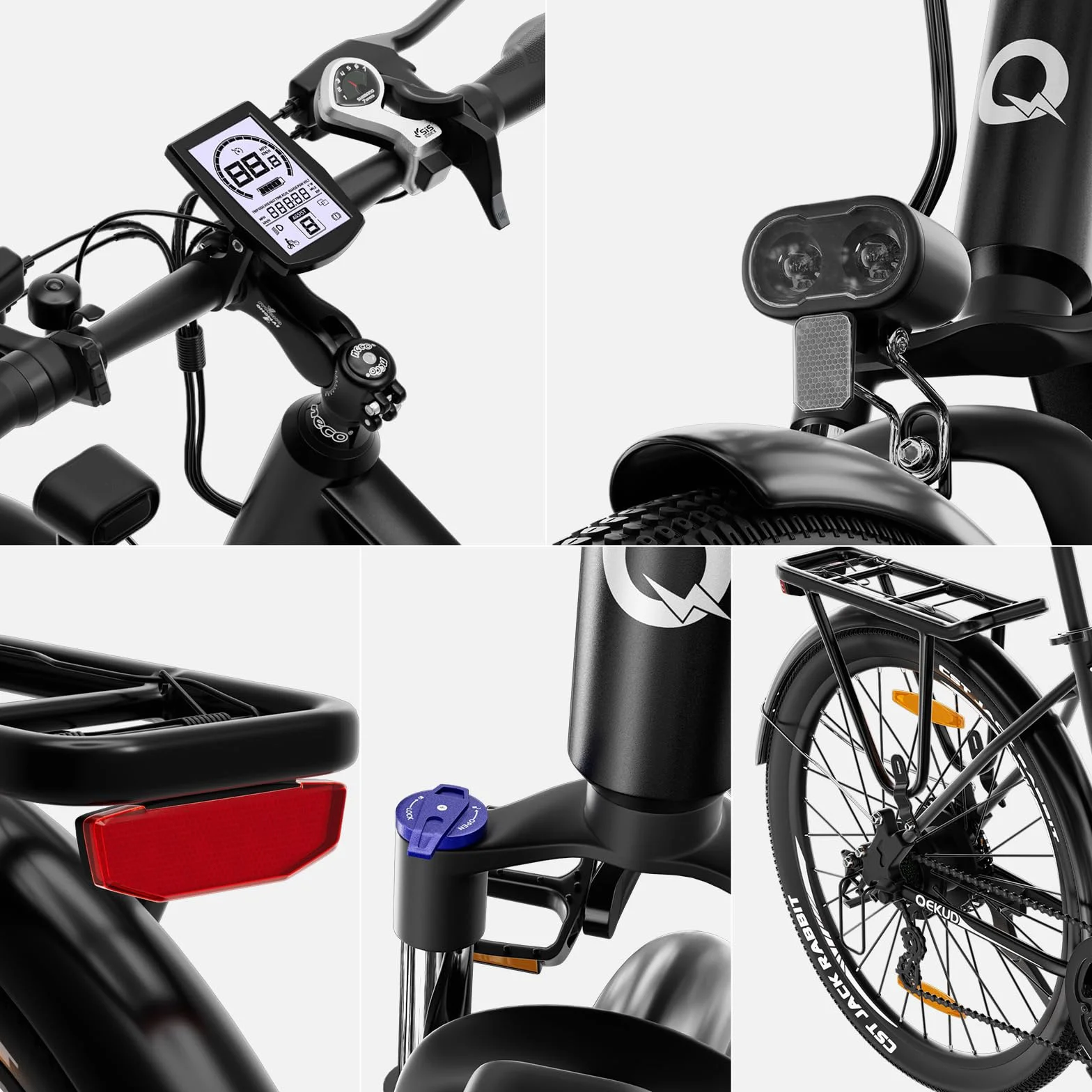 Rower elektryczny, City E-Bike rower elektryczny z silnikiem 250 W, rower trekkingowy, z akumulatorem litowym 36 V, 12.5 Ah, długi zasięg do 100 km, zgodny z UE rower z aplikacją