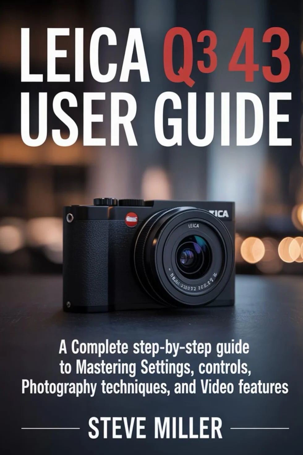 Leica Q3 43 User Guide: A Complete Step-by-Step Guide to Mastering Settings, Controls, Photography Techniques, and Video Features