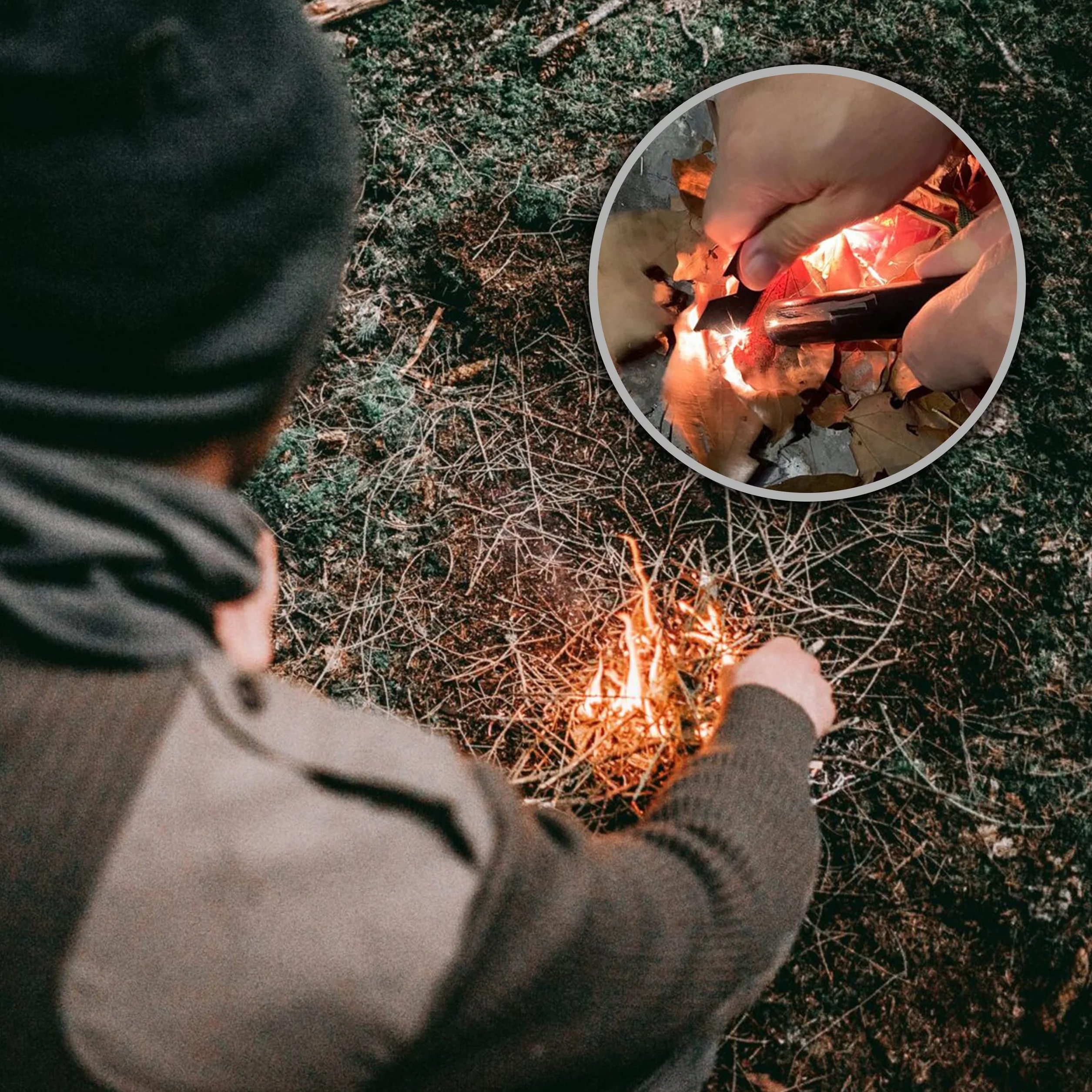 Magnez Firepen do 15 000 rozpaleń Podpałka z krzemienia Podpałka z krzemienia Kamień z krzemienia Zapalniczka z krzemienia Polowanie Wędkarstwo Kemping Przetrwanie w plenerze
